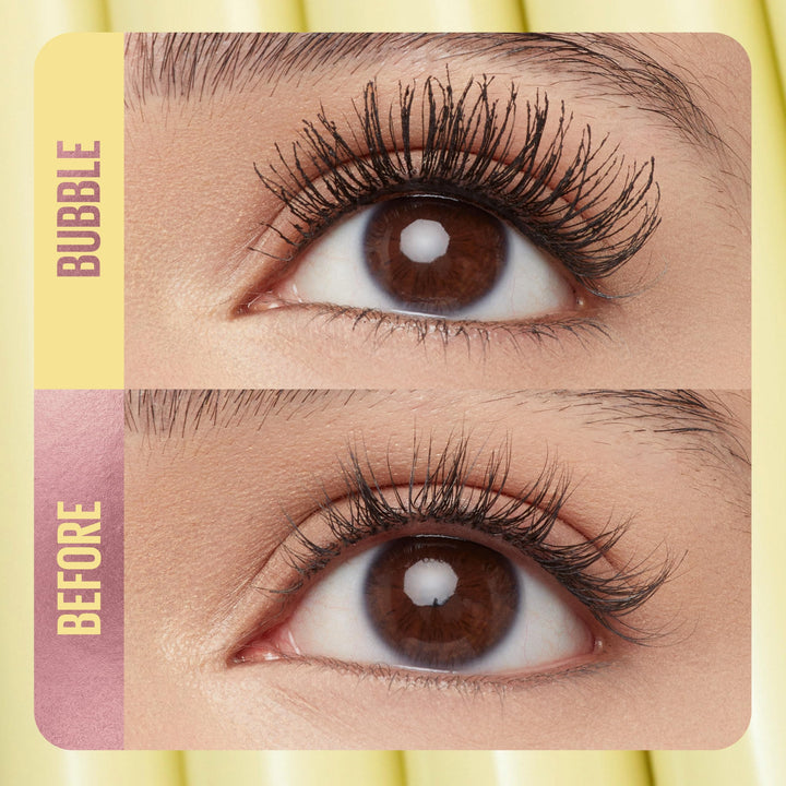 Maybelline The Colossal Bubble Washable Mascara, Buildable Mascara Volume and Length Formula for Bold, Separated Lashes, Blackest Black, 1 Count