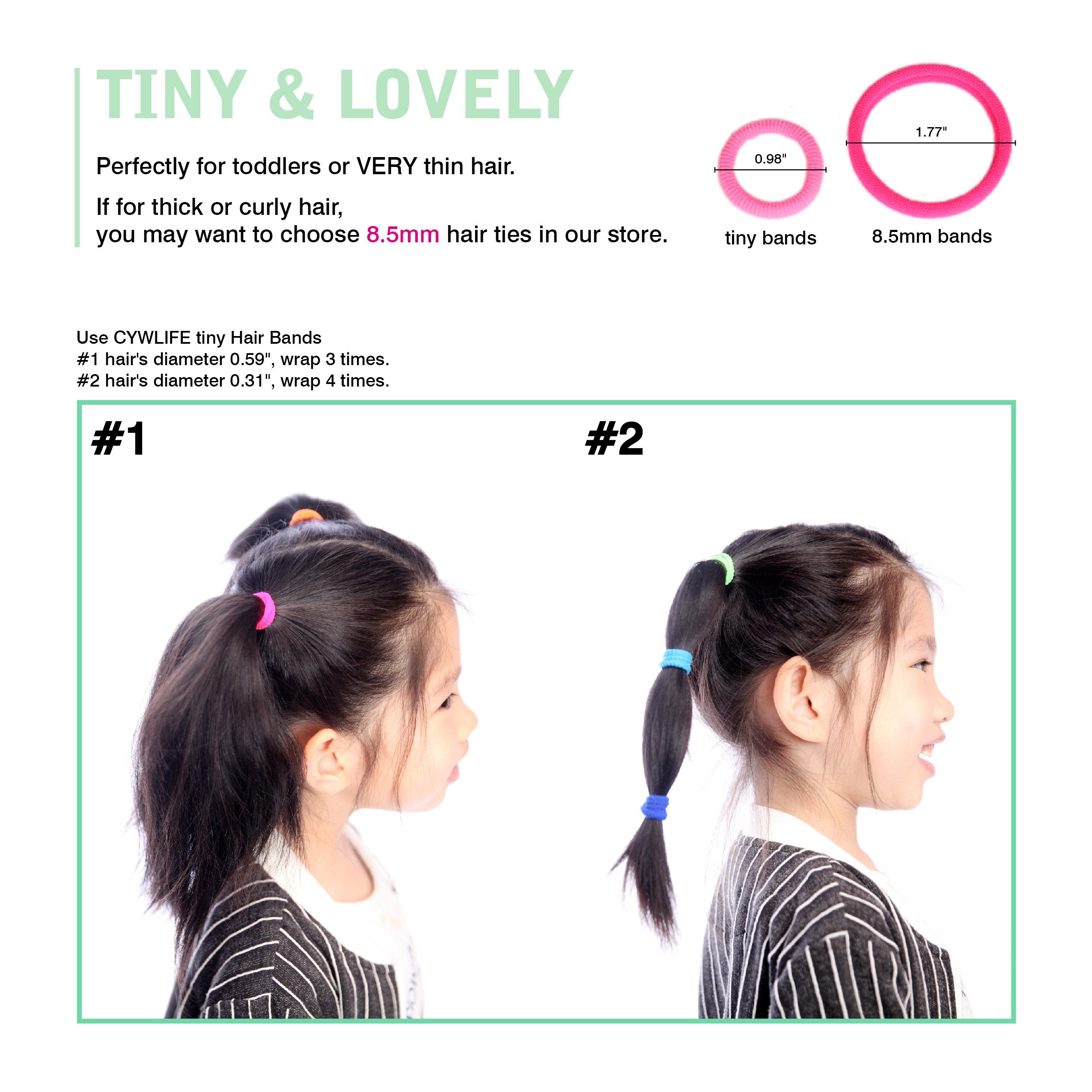 Hair Bands Ties Elastics Toddler Baby Girl