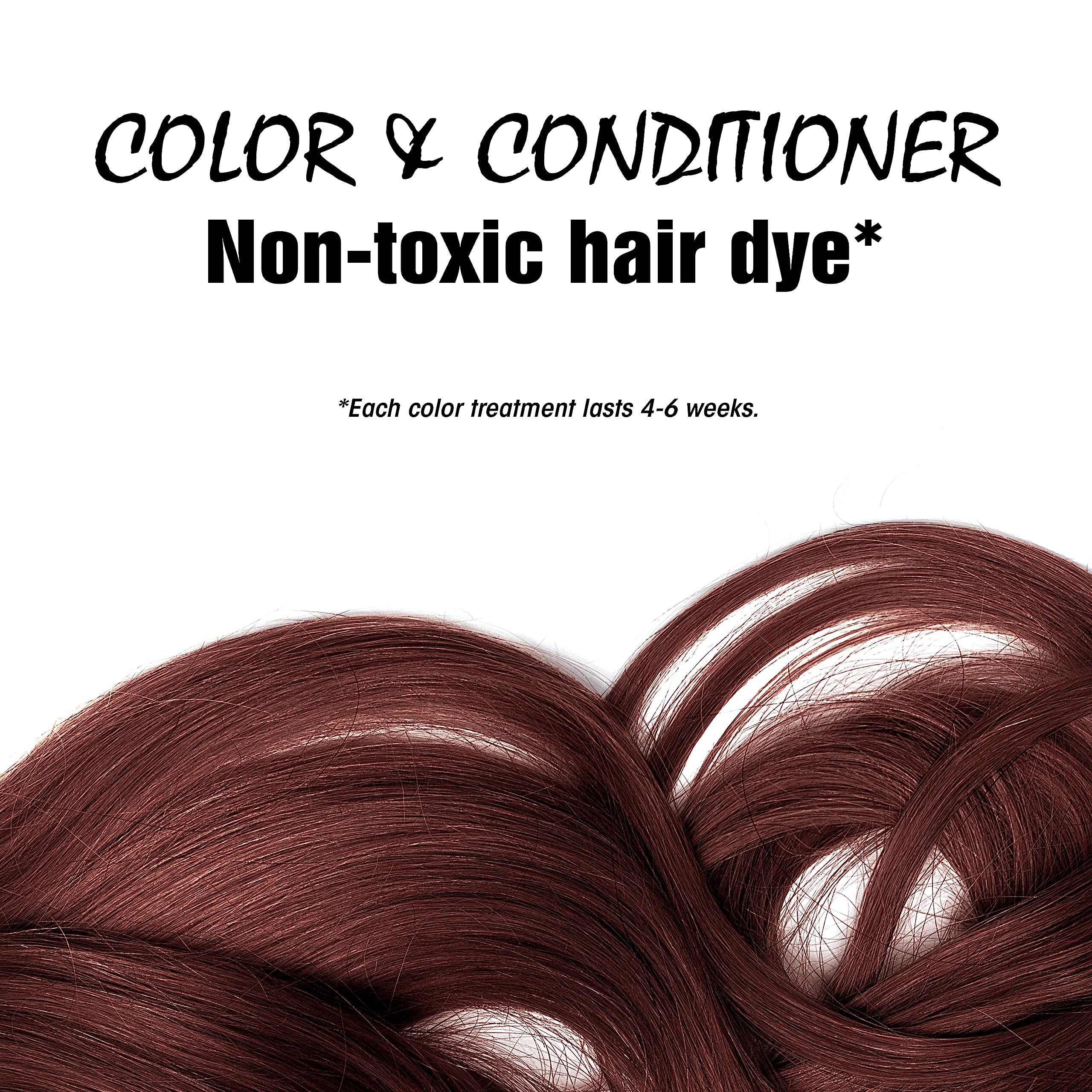 Light Mountain Natural Hair Color & Conditioner Burgundy 4 oz (113 g) (Pack of 3)