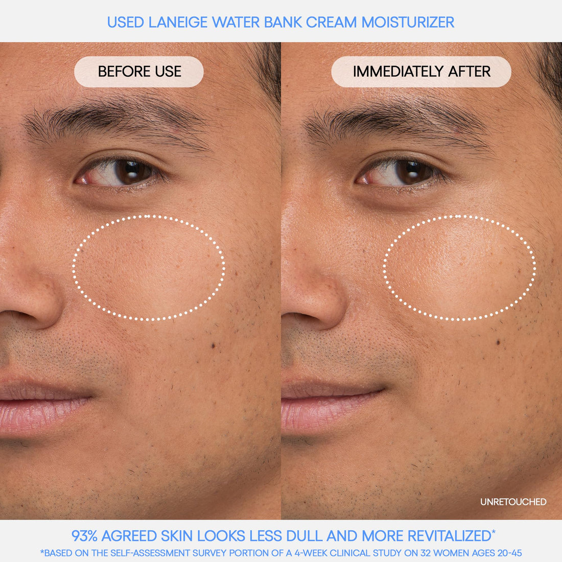 LANEIGE Water Bank Blue Hyaluronic Cream Moisturizer: Hydrating Korean Face Cream with Squalane & Ceramide for Skin Barrier Support, Dermatologist-Tested