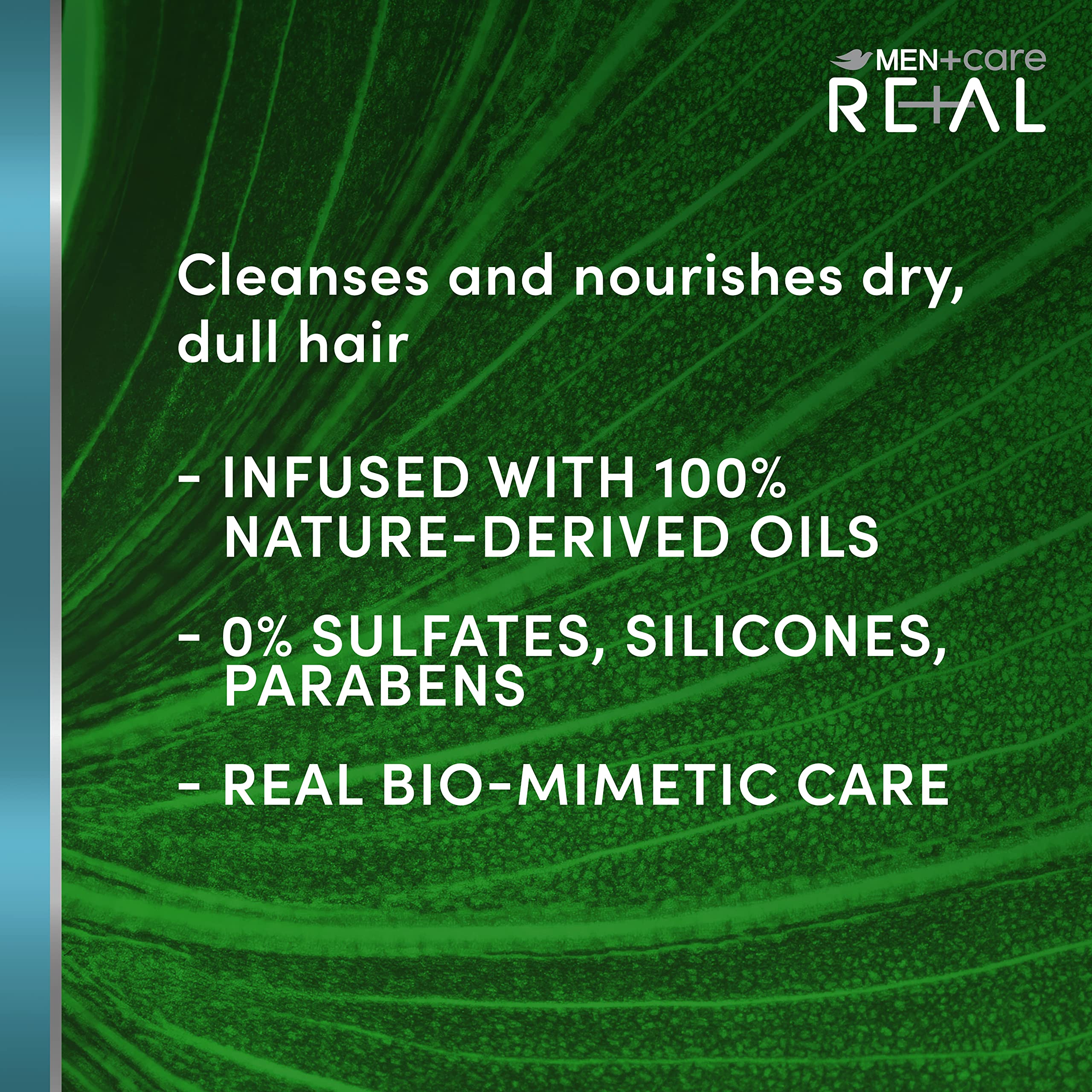 DOVE MEN + CARE Real Bio-Mimetic Care Hair Care Renew 2 Count For Dull, Dry Hair Sulfate-Free Shampoo + Conditioner with Coco Fatty Acid + Vegan 10 Oz