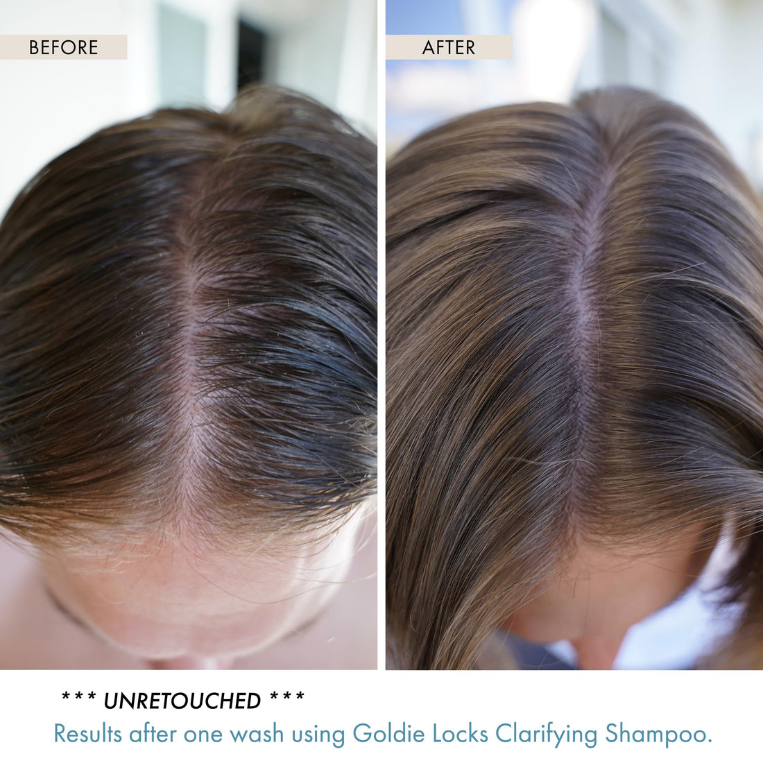 Goldie Locks Clarifying Detox Shampoo, Clarifying Hair Cleanser Safe for Extensions & Colored Hair, Removes Excess Buildup, Detoxifies Scalp & Strands, Deep Clean, Purifying, Oil Control, 8.4oz Bottle