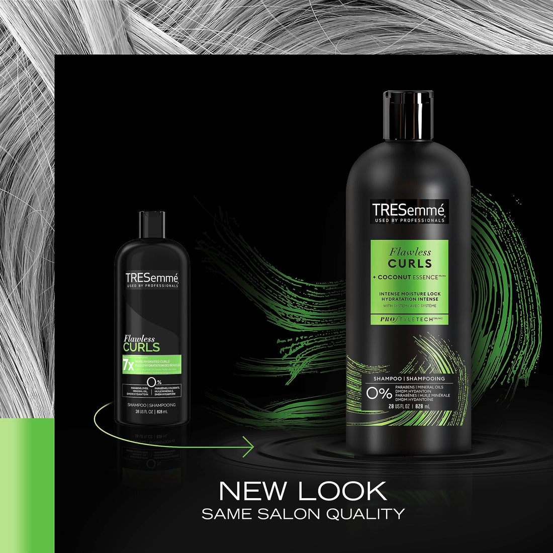 Tresemme Flawless Curls - Curl Hydration With Vitamin B1 - Shampoo & Conditioner Set - Net Wt. 28 FL OZ (828 mL) Per Bottle - One Set