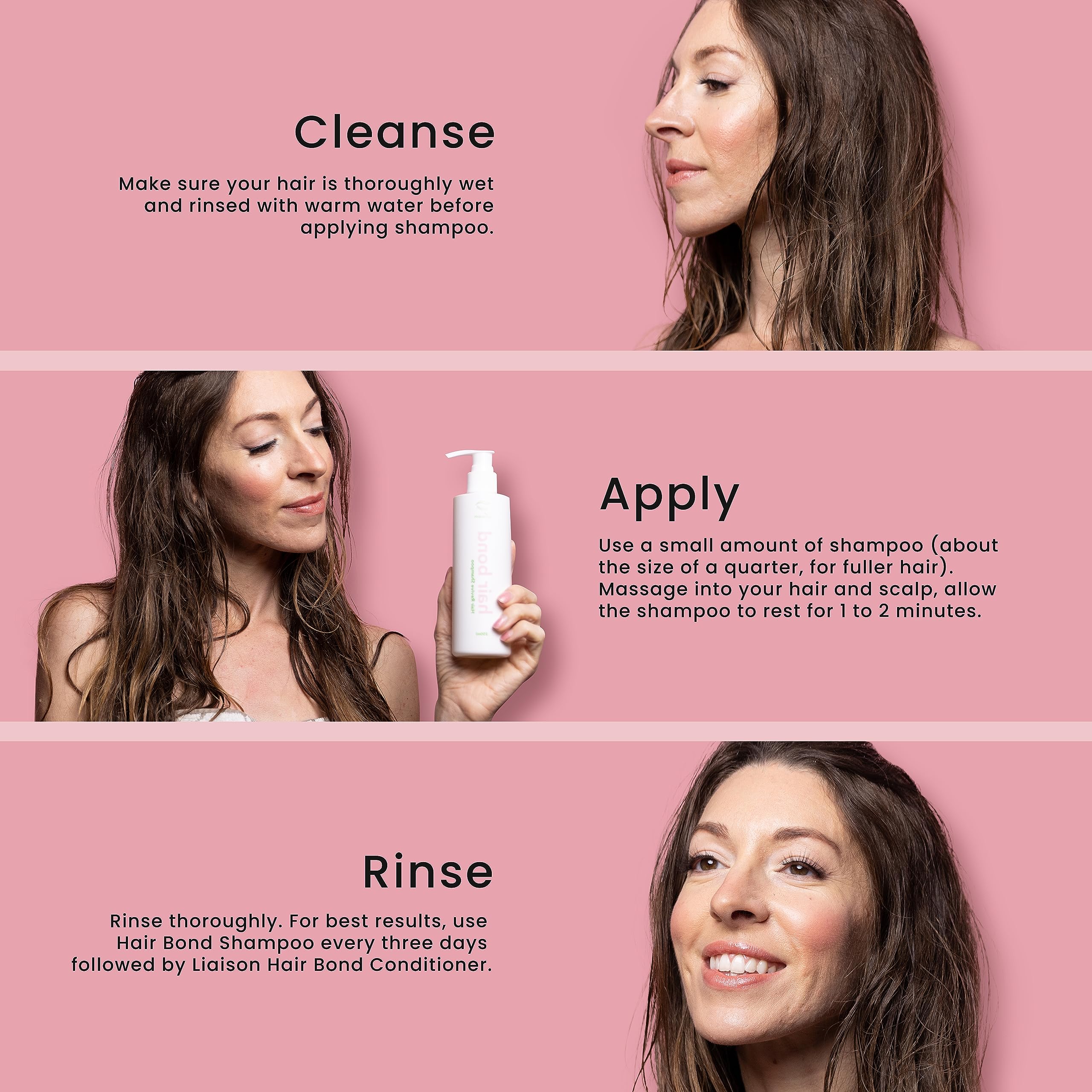 Liaison Hair Bond Shampoo for Women with Sea Buckthorn, Olive & Peppermint Oil - Promotes Strong, Thicker and Healthier Hair Growth - Nourishing and Hydrating (1 Pack)