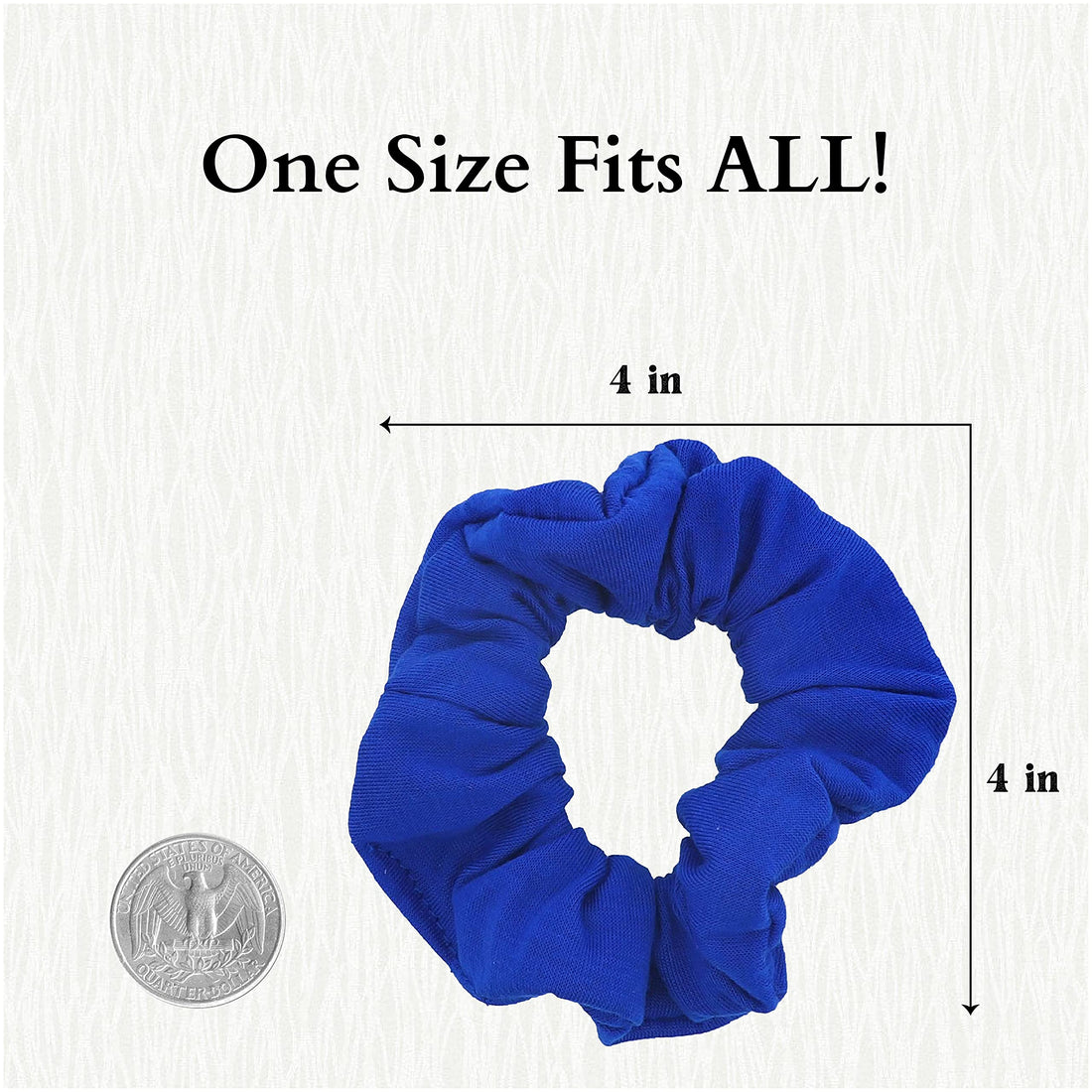 Motique Accessories Royal Blue: 12 Pack Solid Hair Ties Scrunchies - Royal