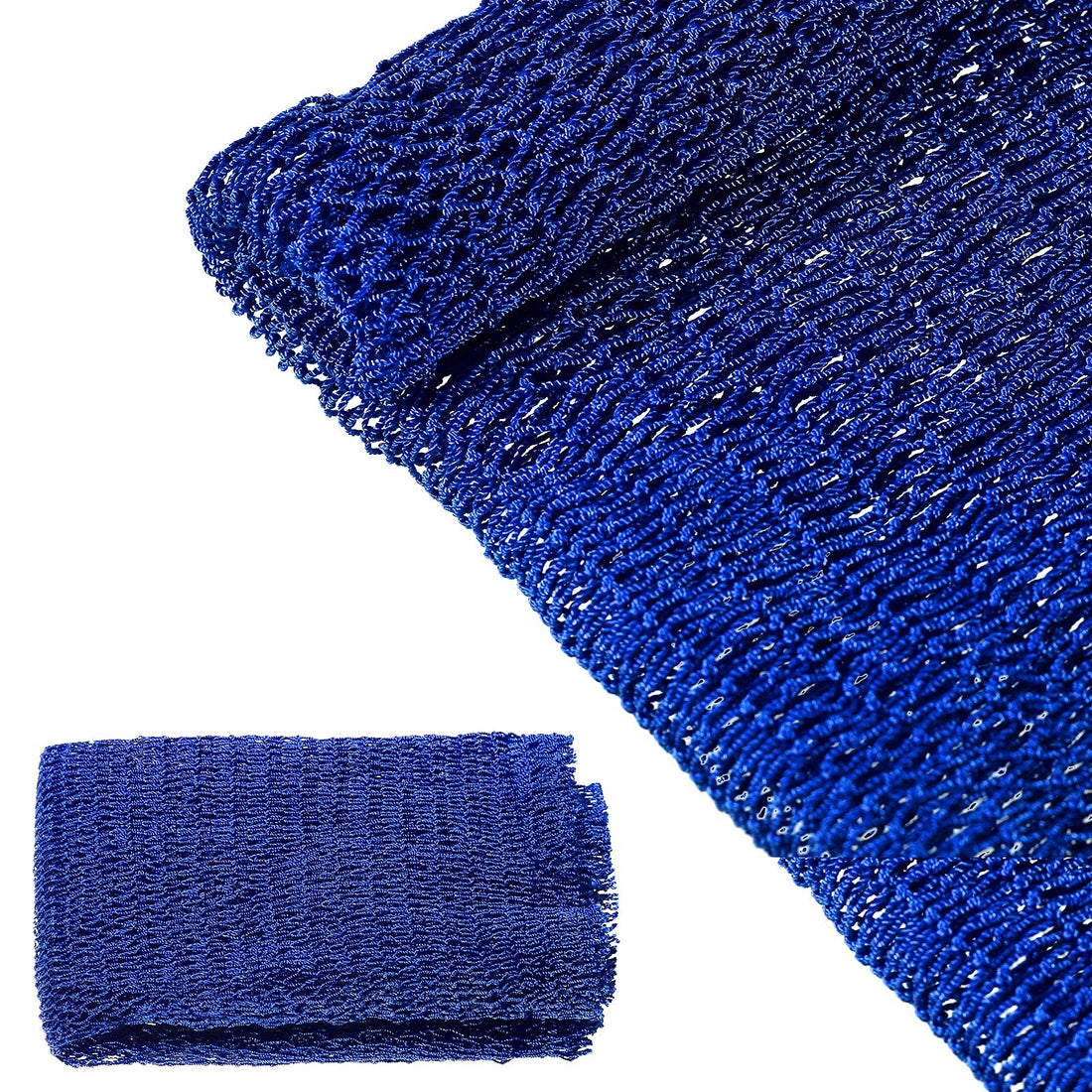 African Net Bath Sponge African Body Exfoliating Net Long Net Bathing Sponge Exfoliating Shower Body Scrubber Back Scrubber Skin Smoother for Daily Use or Stocking Stuffer (Blue)