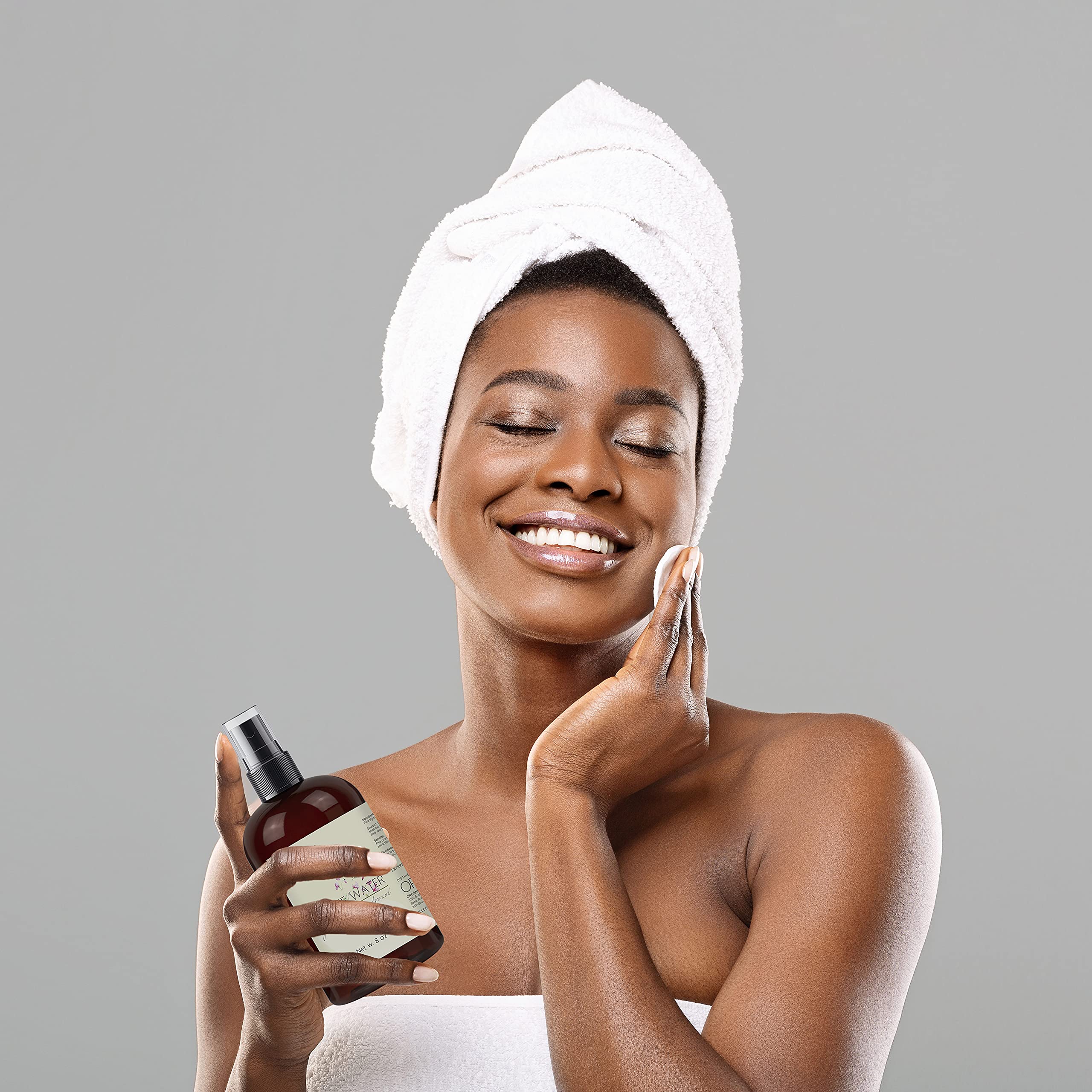 Rosewater Glycerin Mist Toner Bulk Spray Facial Body Floral Cleanser Pure Rose Hydrosol and Vegetable Glycerine Moisturizing Cleansing Toning Mix for Face Skin Hair Body (8 Ounces)