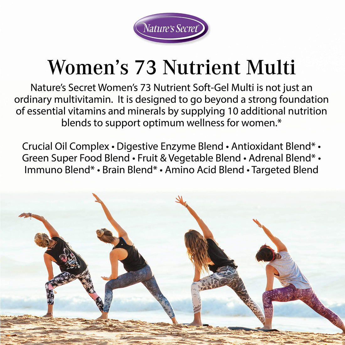 Nature's Secret Women's 73 Nutrient Soft-Gel Multi Vitamin, 60-Count (Pack of 2)
