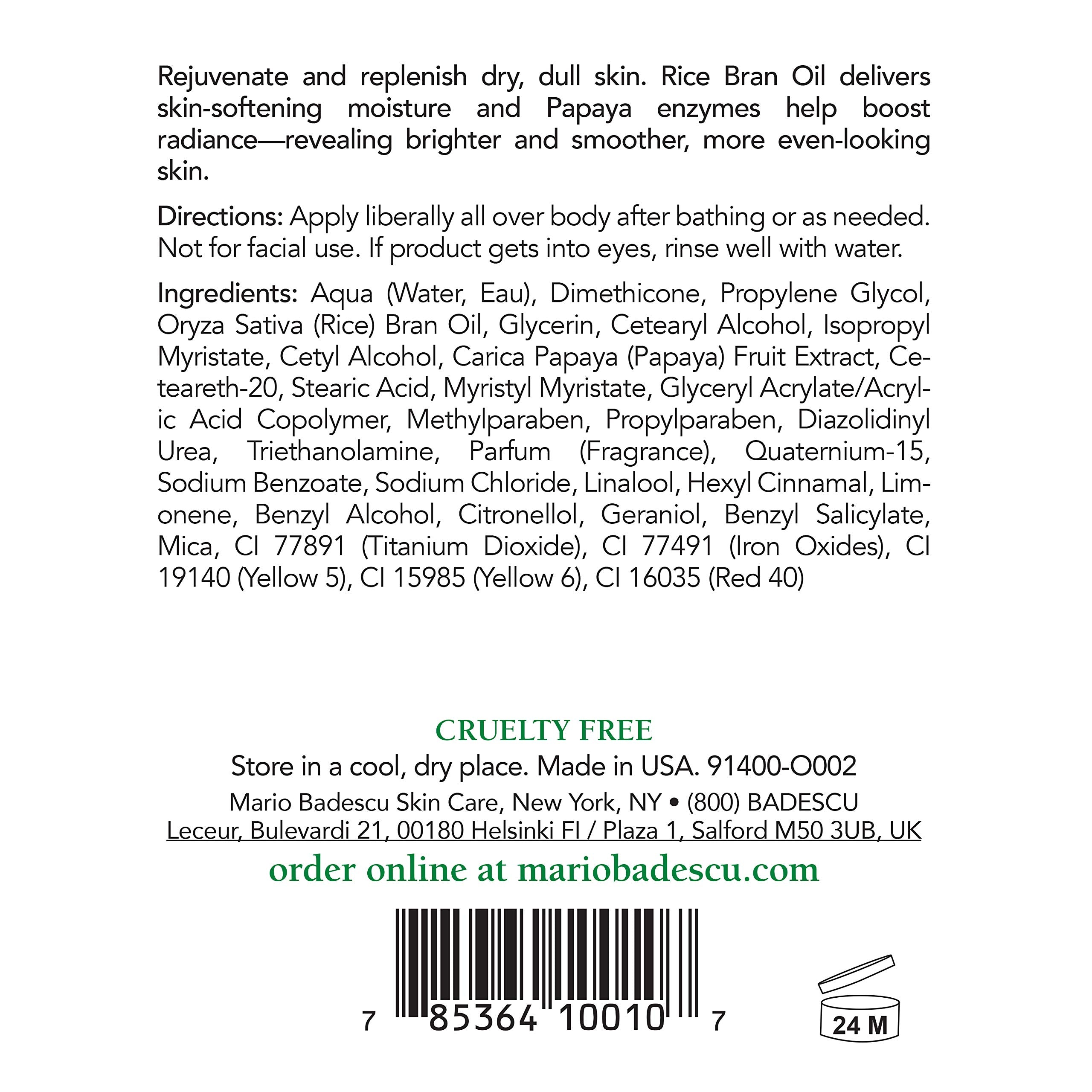 Mario Badescu Papaya Body Lotion, 16 oz.