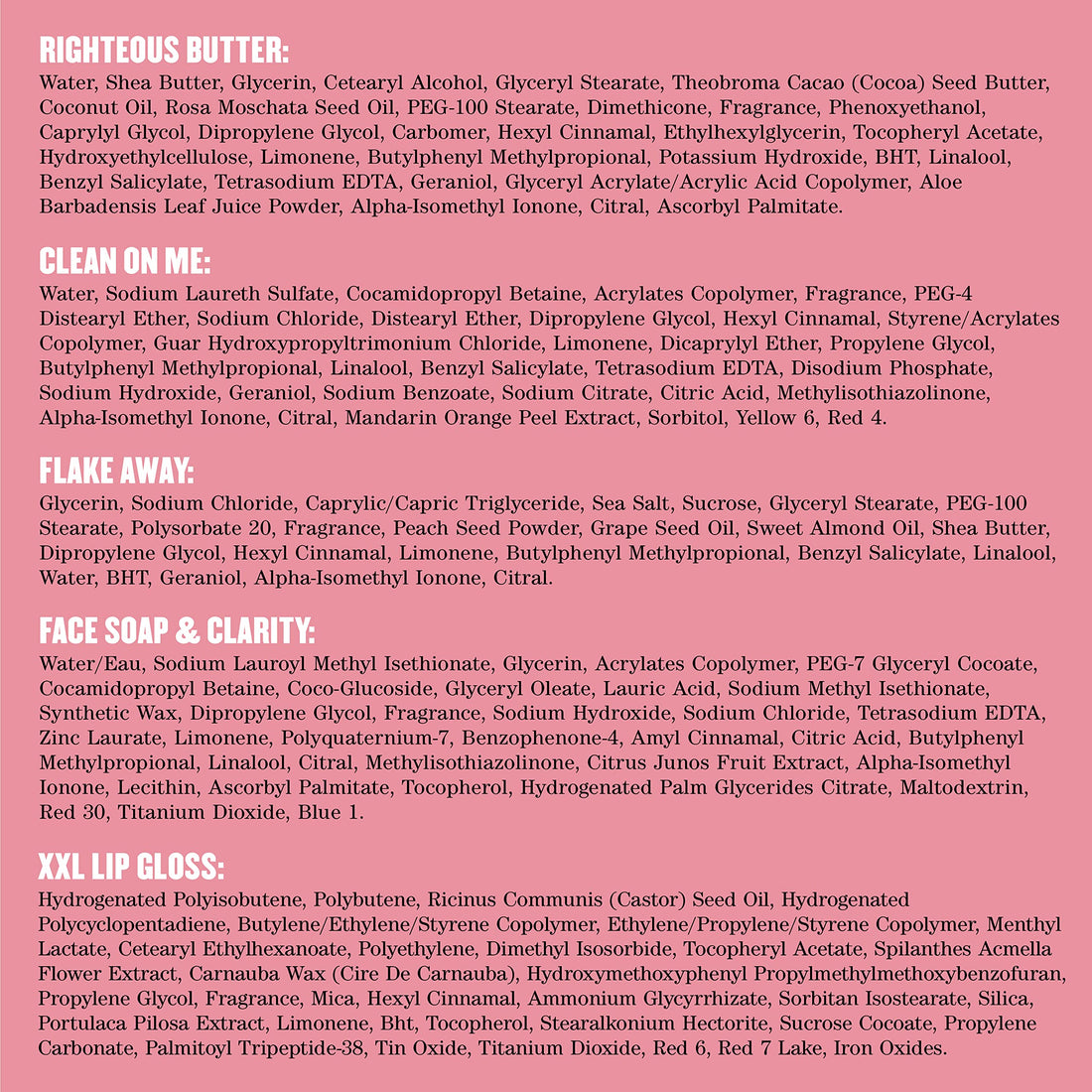 Soap & Glory The Glorious Five Skin Care Gift Set - The Righteous Body Butter Cream, Hand Food Hand Cream, Clean on Me Shower Gel, Vitamin C Facial Cleanser & Exfoliating Body Scrub (5 Count)