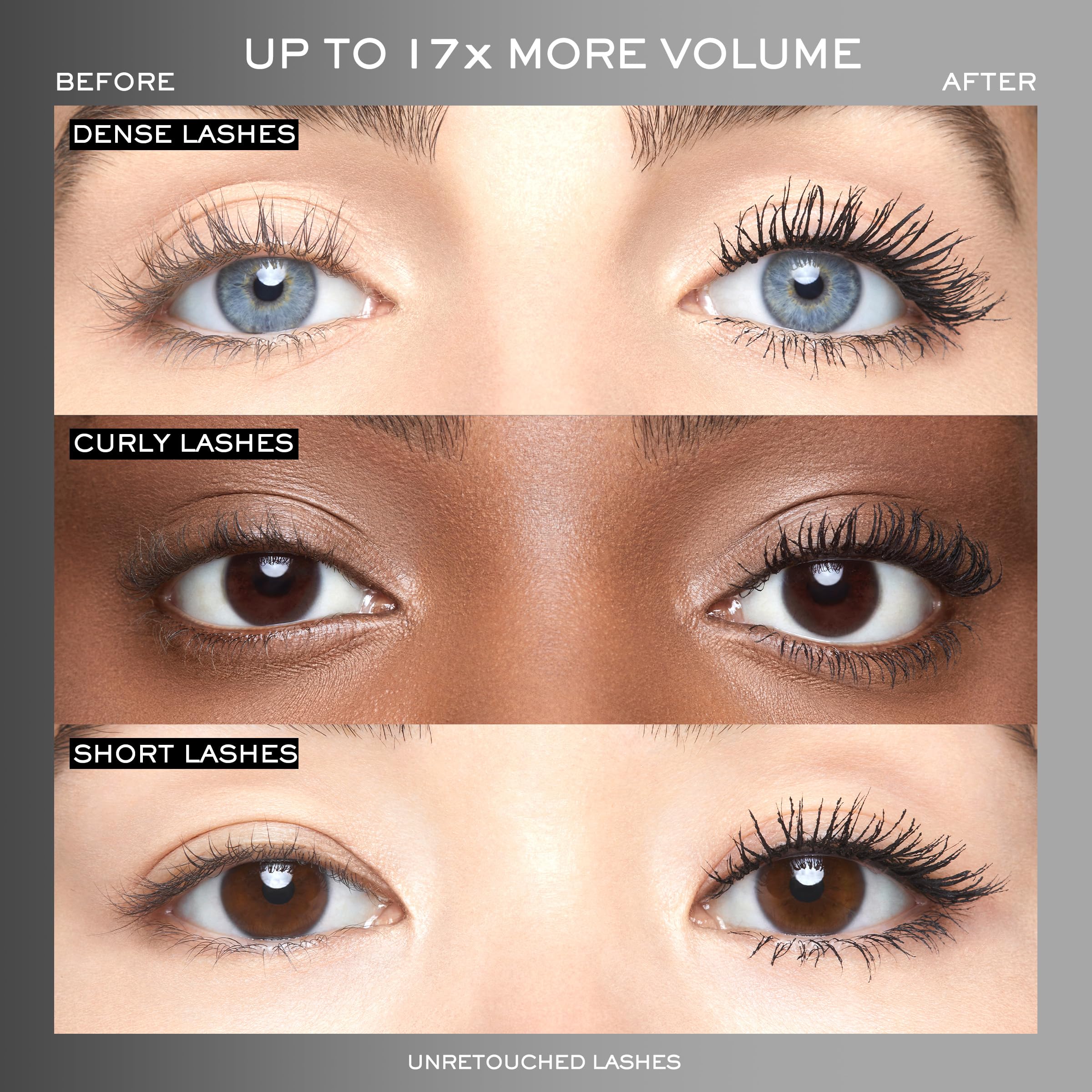 Lancôme Hypnôse Drama Extreme Volumizing Mascara - Up to 17x More Volume - Up to 24HR Wear - Ultra Black