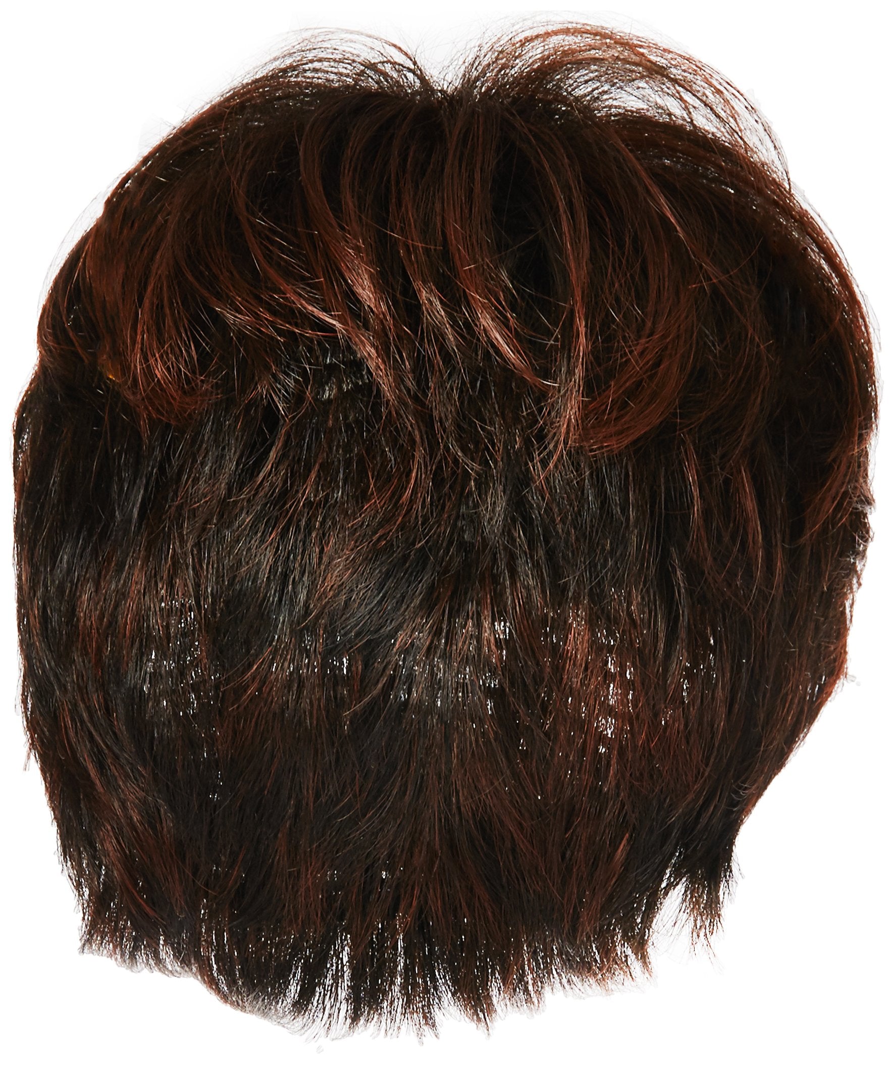 Glazed Black Cherry: Textured Cut Wig Color R435S+ Black Cherry - Hairdo Wigs Short Feathered Modern Tru2Life Heat Friendly Synthetic Wispy Bang