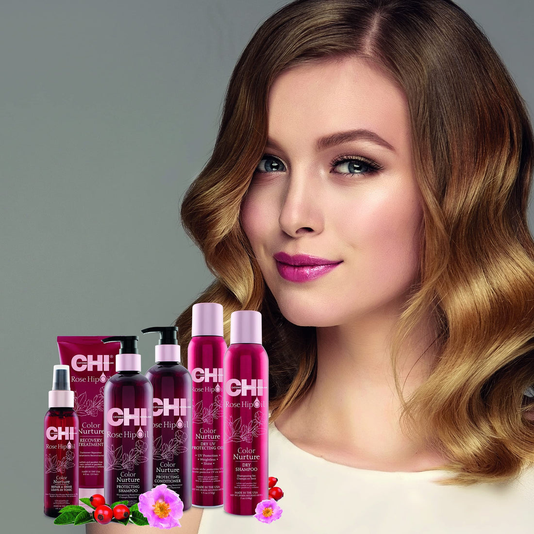 CHI Rose Hip Oil Color Nurture Recovery Treatment 237ml/8oz