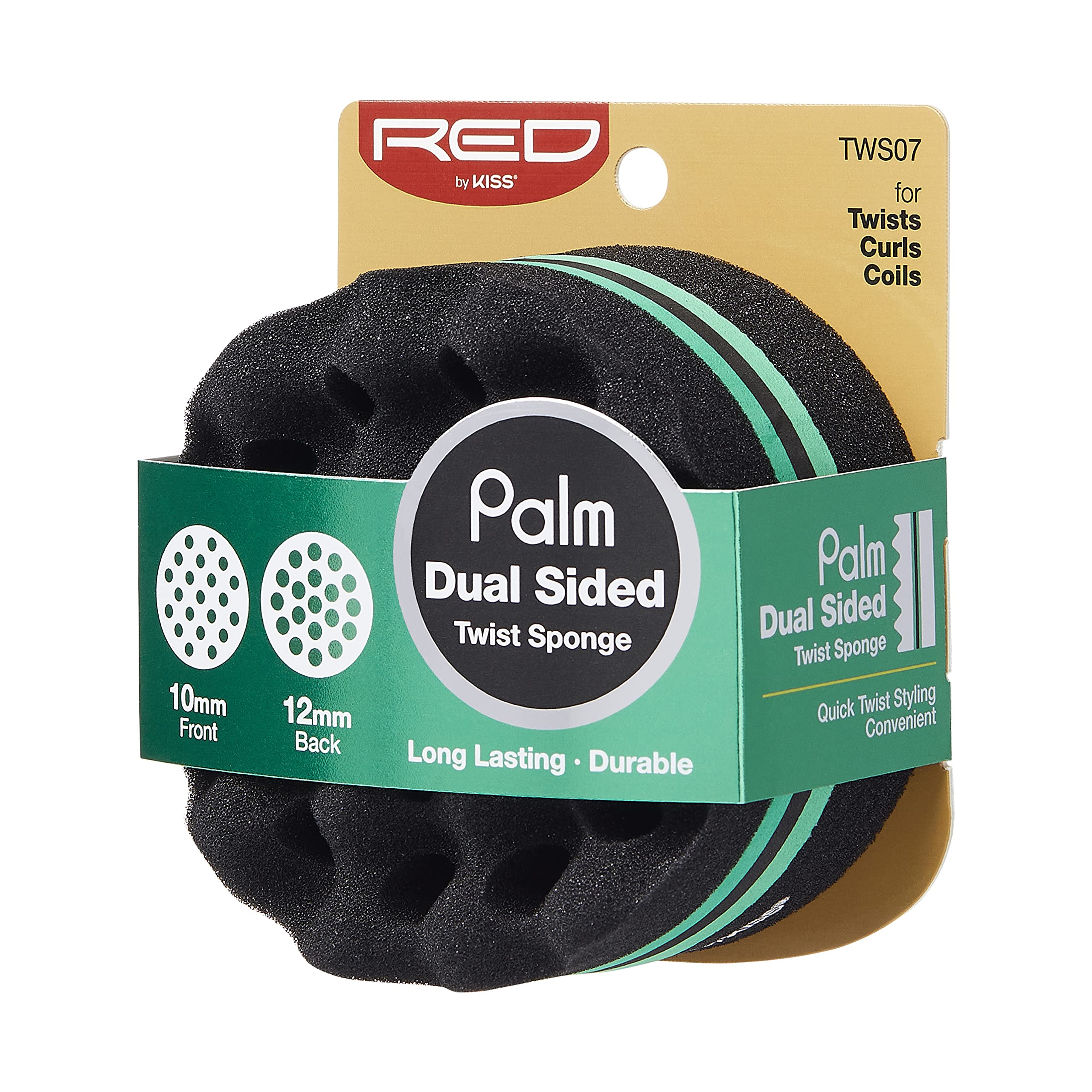 Red by Kiss Dual Sided Twist Sponge Hair Brush (Palm Dual Sided)