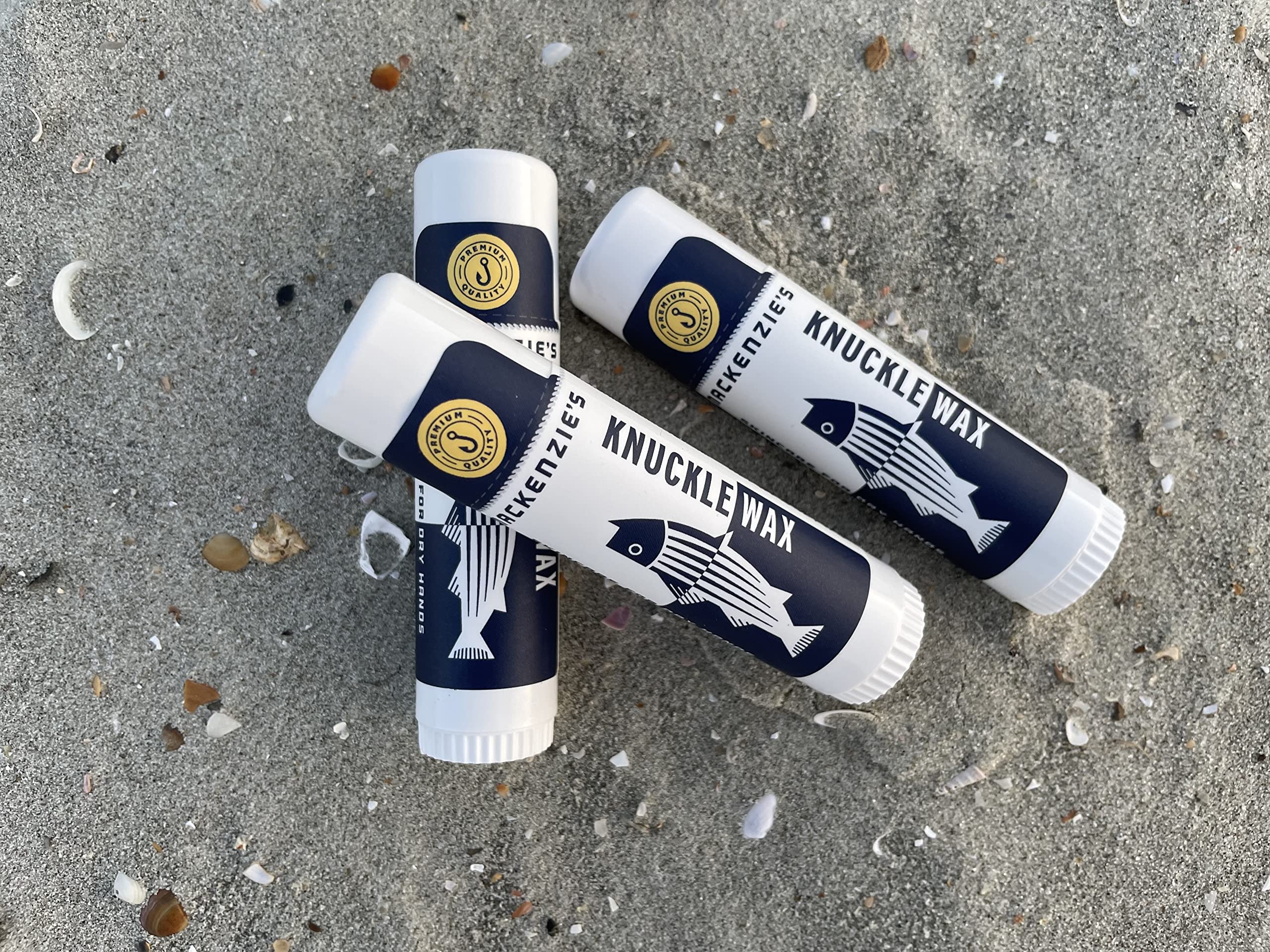 MacKenzie's Knuckle Wax Stick - Gifts for Fisherman - Gifts for Men - Gifts for Women - Hand Repair - Natural Moisturizer - Hand Salve - Hand Balm - .6 oz