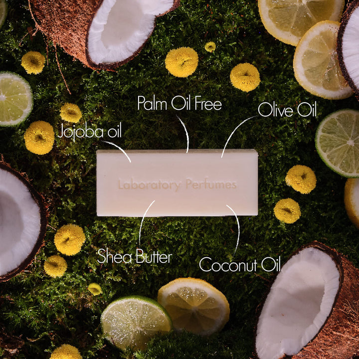Laboratory Perfumes Gorse Soap Bar | Infused with Gorse Fragrance | Enriched with Shea Butter & Jojoba Oil | Palm Oil-Free, Plastic-Free & Skin-Kind (150g)