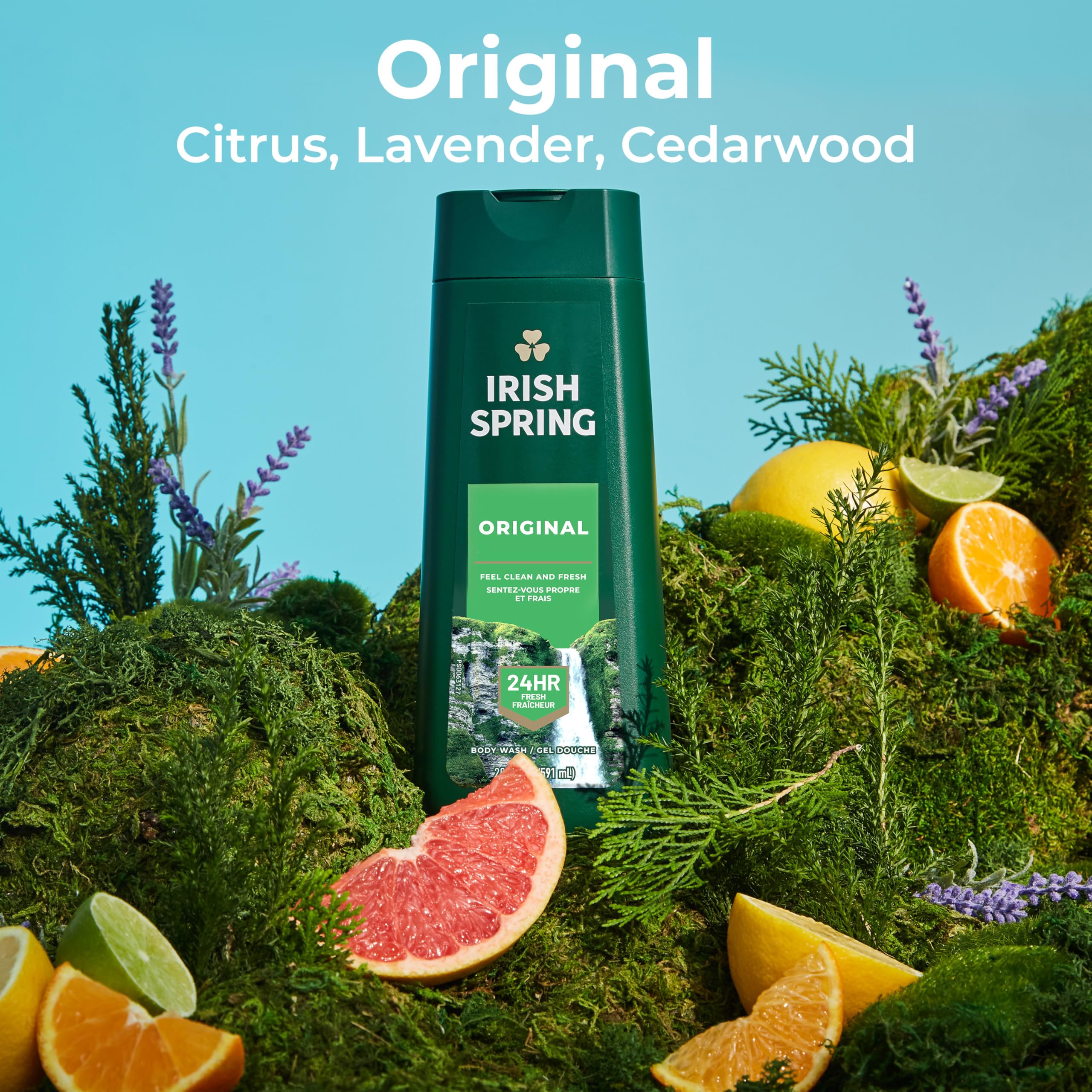 Irish Spring Original Clean Body Wash for Men, 20 Fl Oz (Pack of 2)