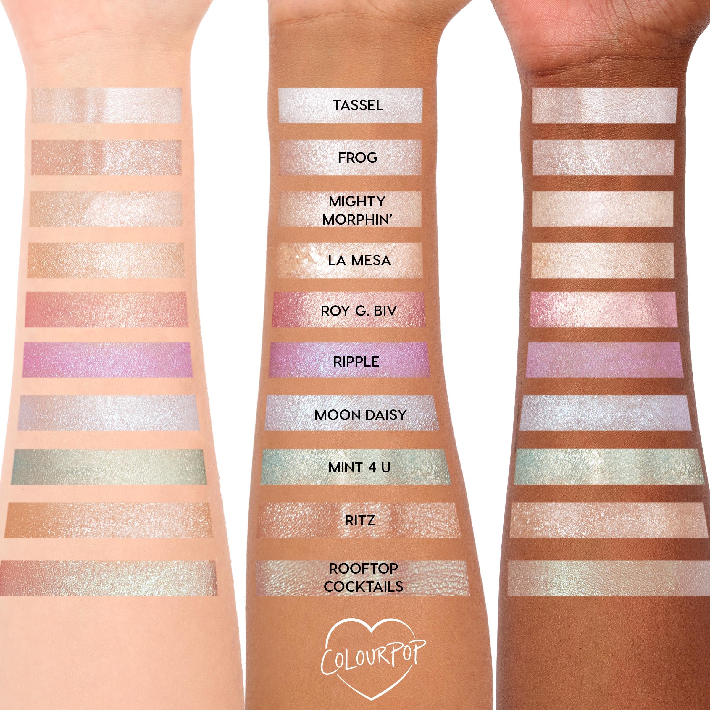 ColourPop Super Shock Shadow - High-Pigment, Crème-Powder Eye Makeup - Single Glitter Eyeshadow with Zero Fallout and Unique Bouncy Texture - Soft Golden Ivory Eyeshadow - Rooftop Cocktails (0.07 oz)