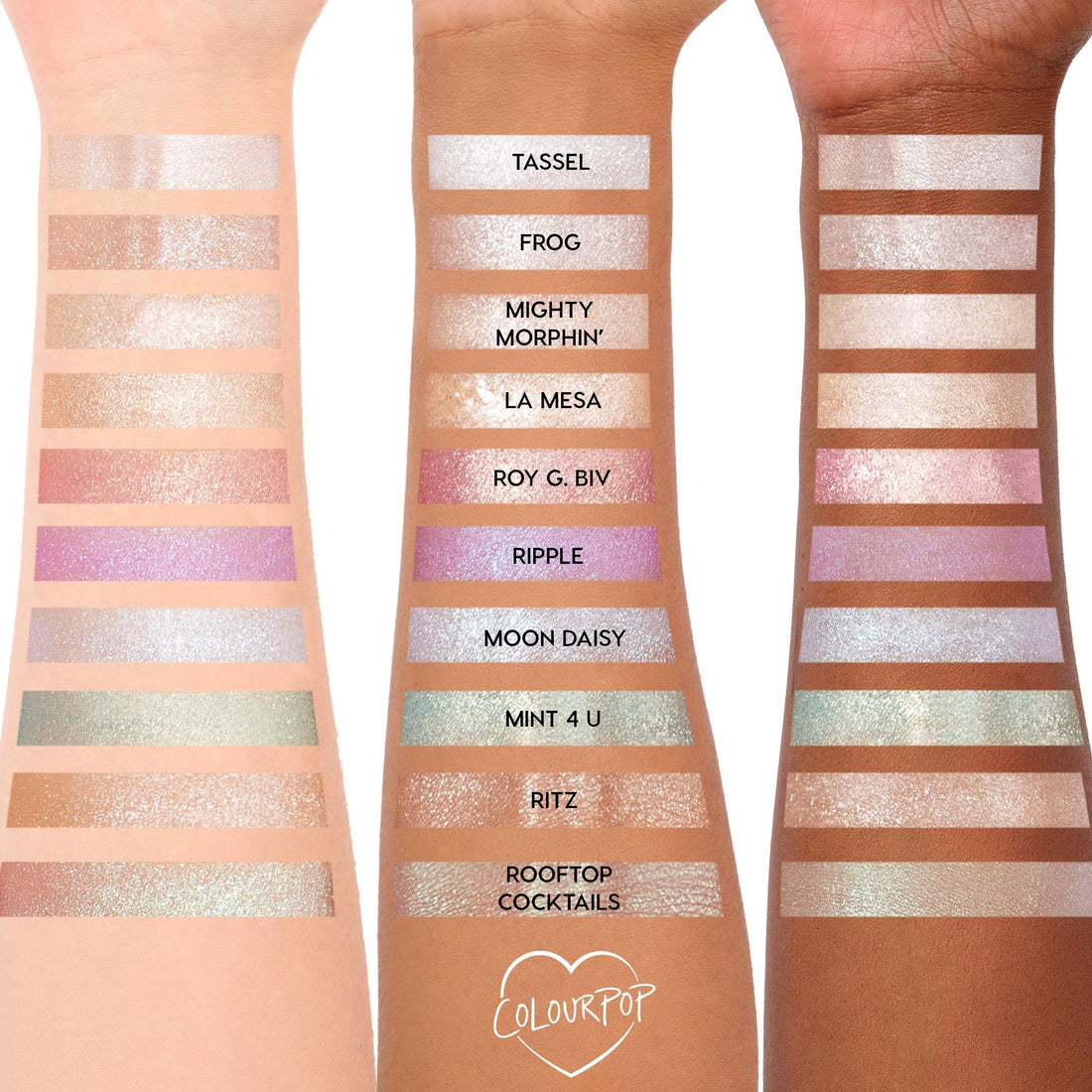 ColourPop Super Shock Shadow - High-Pigment, Crème-Powder Eye Makeup - Single Glitter Eyeshadow with Zero Fallout and Unique Bouncy Texture - Soft Golden Ivory Eyeshadow - Rooftop Cocktails (0.07 oz)