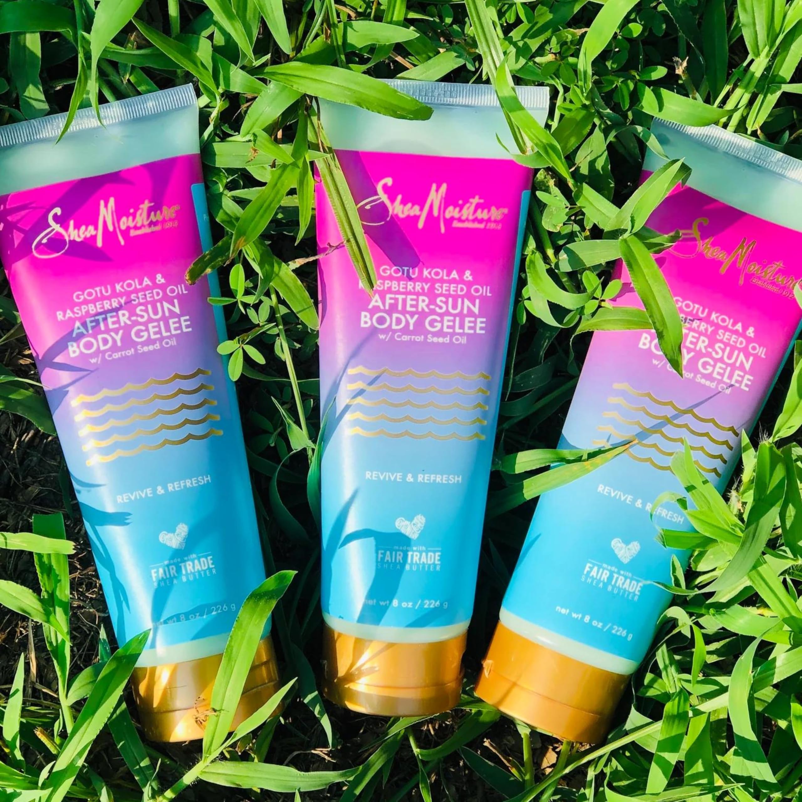 Sheamoisture Gotu Kola & Raspberry Seed Oil After Sun Body Gelee, 8oz, pack of 1