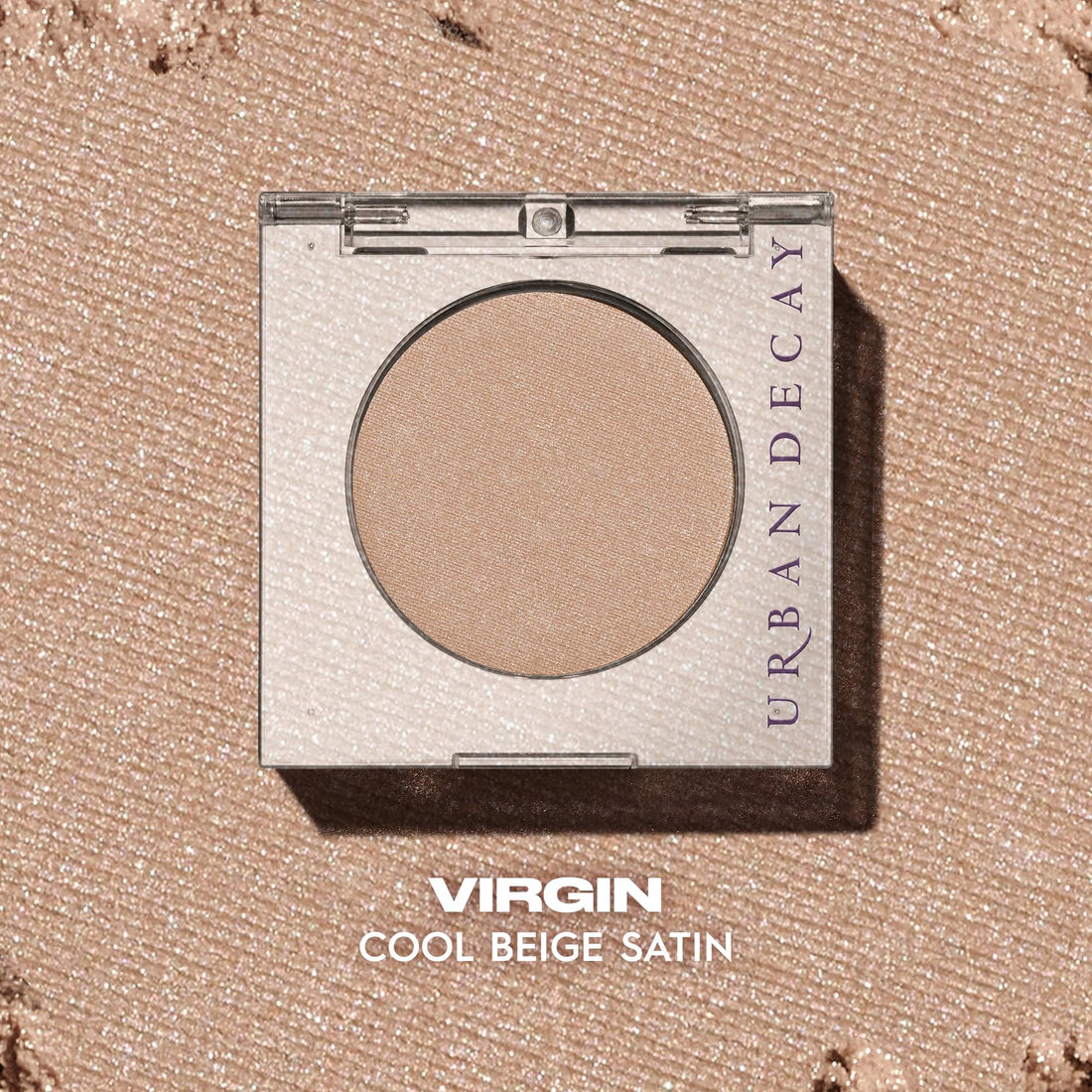 Urban Decay 24/7 Longwear Eyeshadow Single - High-Pigment Eye Shadow Compact, Smooth & Blendable Color, Up to 12HR Wear, Crease-free Makeup - Virgin (cool beige satin)