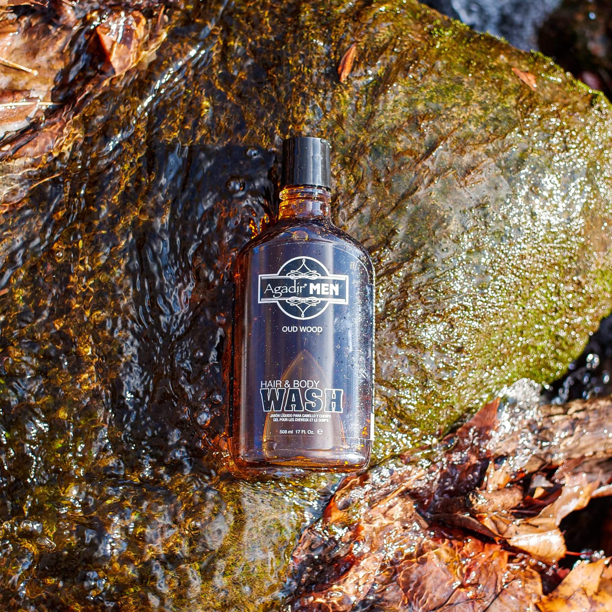 Agadir Men Hair And Body Wash, 17 Ounce