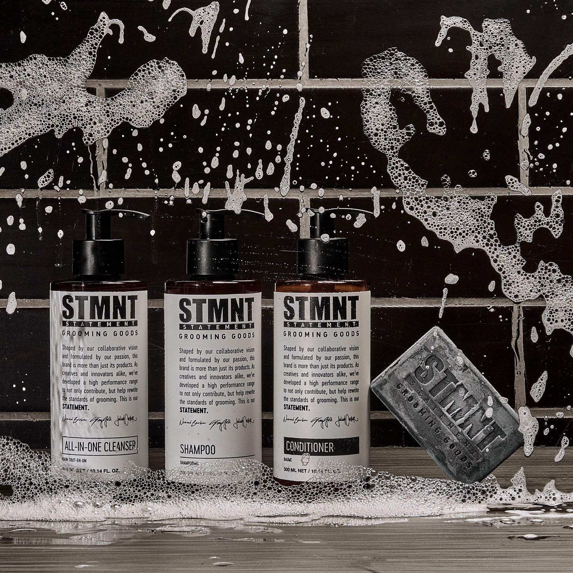 STMNT Grooming Goods Conditioner with Activated Charcoal & Menthol, 10.1 Oz