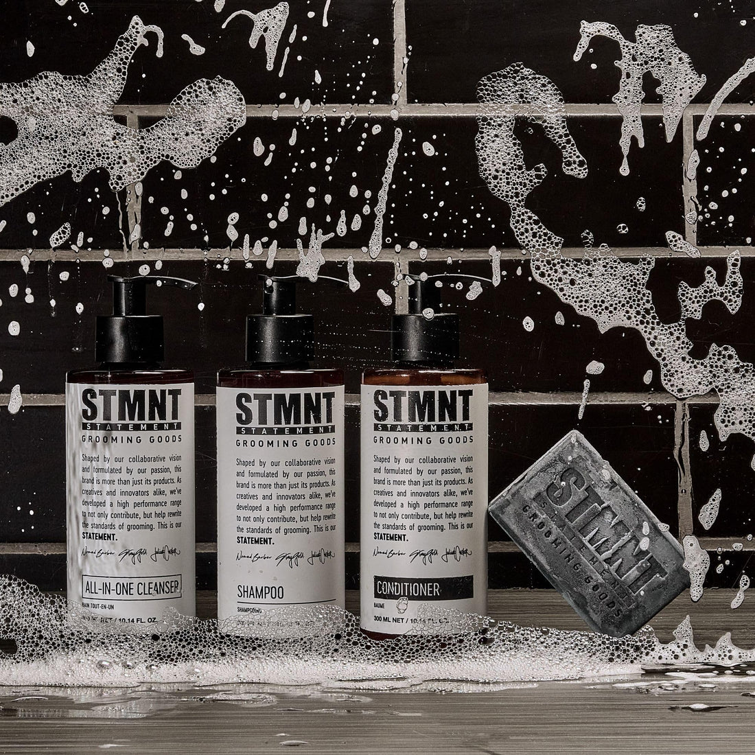 STMNT Grooming Goods Conditioner with Activated Charcoal & Menthol, 10.1 Oz