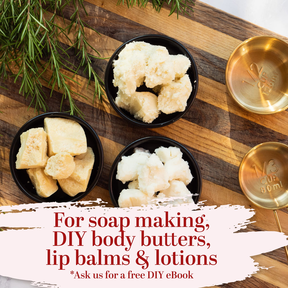 Better Shea Butter Set of Raw Shea Butter, Raw Mango Butter, Unrefined Cocoa Butter For Soap Making and DIY Body Butters, Lip Balms, Body Lotions - Each Butter is 16 oz Making 48 oz Total (3-Pack Set)