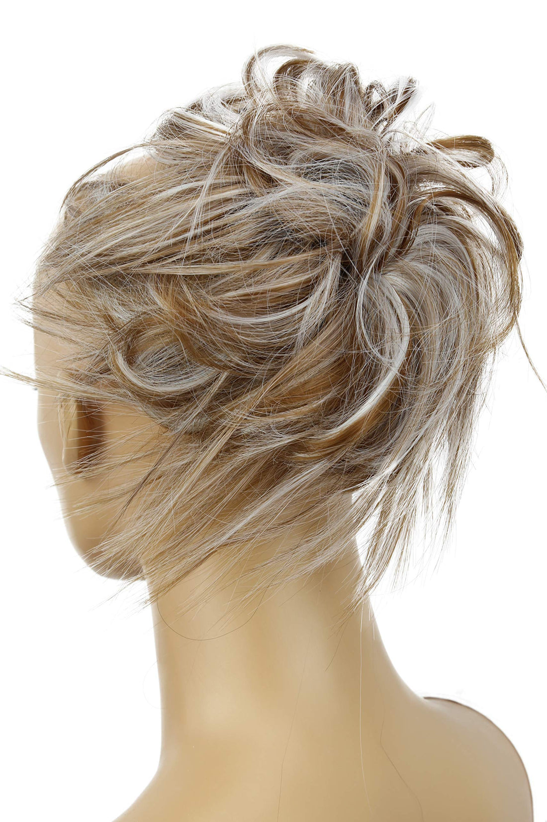 Light Brown Gray Mix #6Hgray G27F: Prettyshop Hairpiece Hair Rubber Scrunchie Scrunchy Updos Voluminous Wavy Messy Bun Light Brown Gray Mix #6Hgray G27F