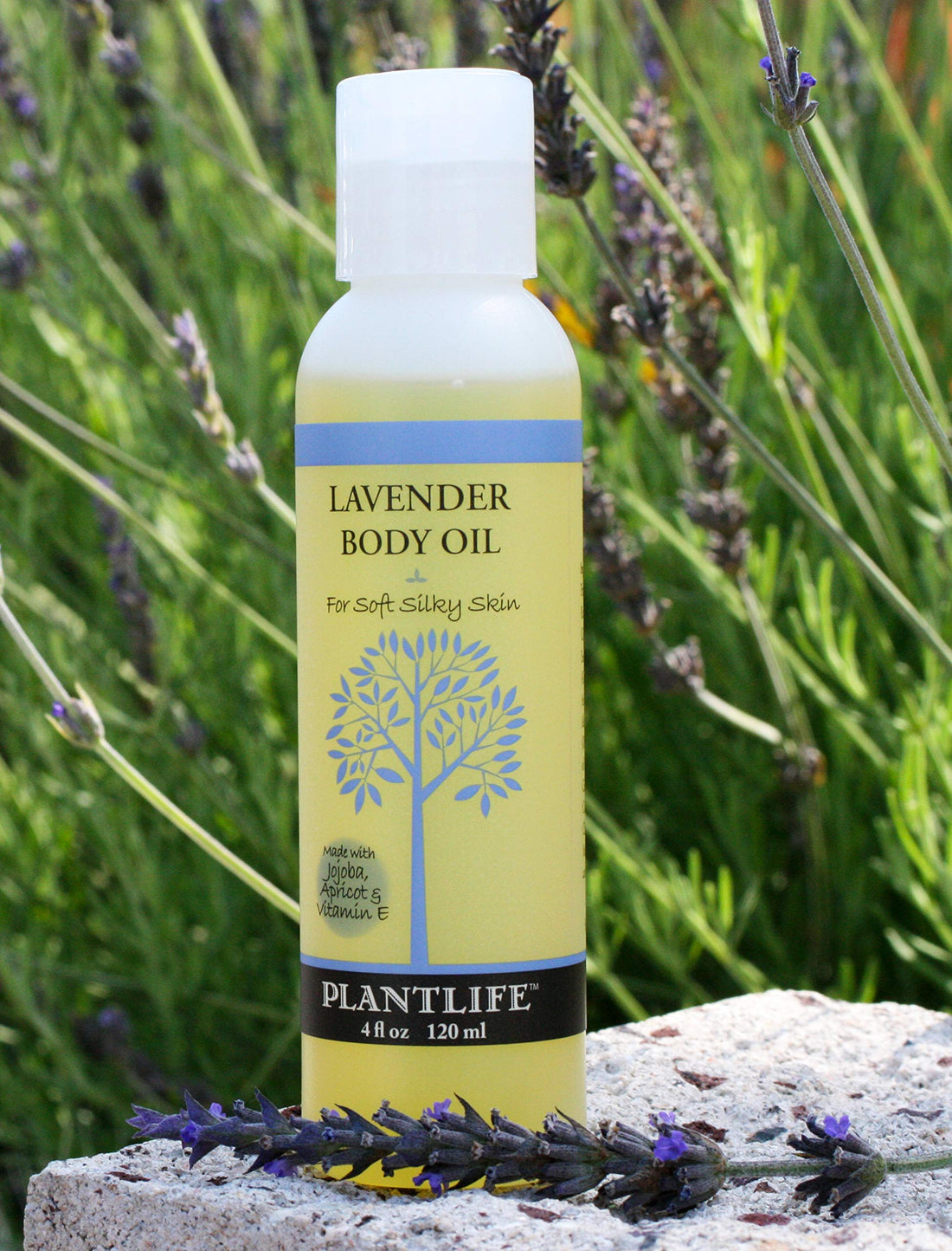 Lavender Body & Bath Oil with Vitamin E, Apricot & Jojoba- 4 oz.