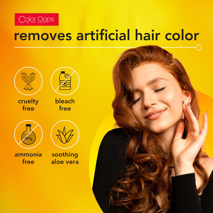 Color Oops Extra Conditioning Hair Color Remover, 1 Application, Hair Dye Remover Processes in 20 Minutes, Safely Removes Permanent & Semi-Permanent Hair Color, Ammonia & Bleach Free