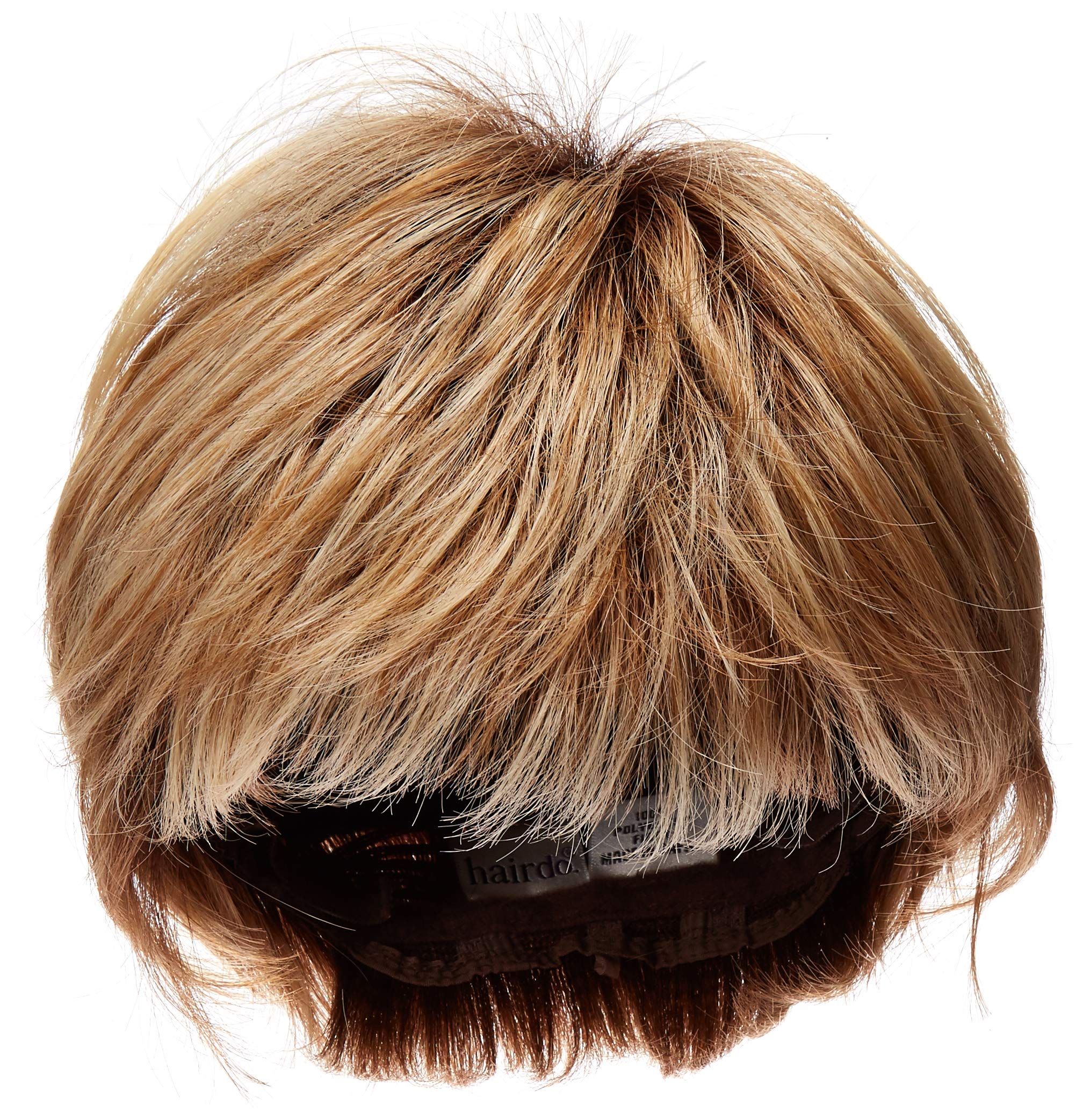 Glazed Sand: Textured Cut Wig Color R1621S+ Glazed Sand - Hairdo Wigs Short Feathered Modern Tru2Life Heat Friendly Synthetic Wispy Bang