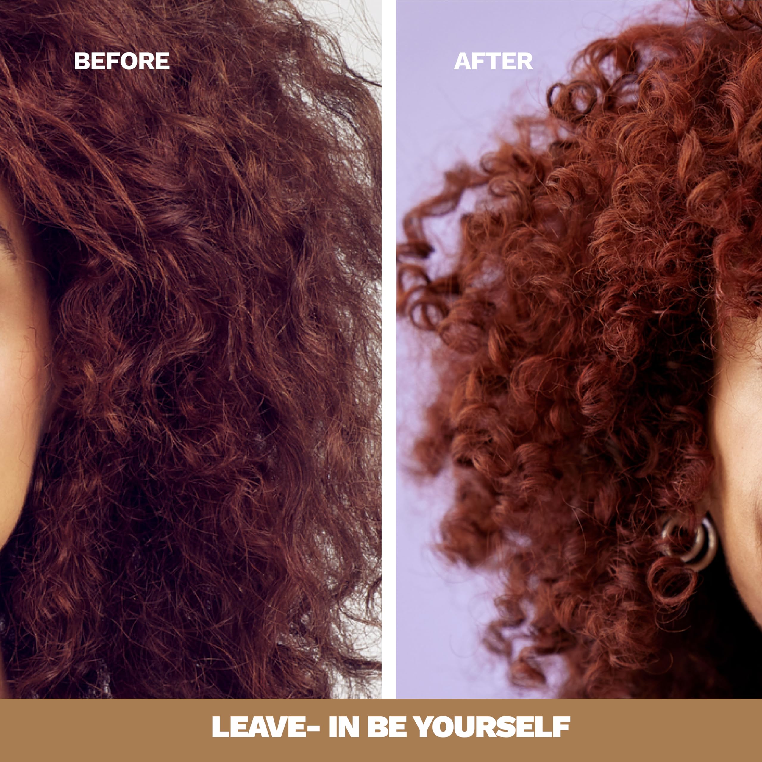 Ginger Milk Leave in Conditioner for Curly, Wavy, and Coily Hair | Hydrates, Nourishes and strengthens | curl cream & curly hair products Be Yourself 8.5 oz