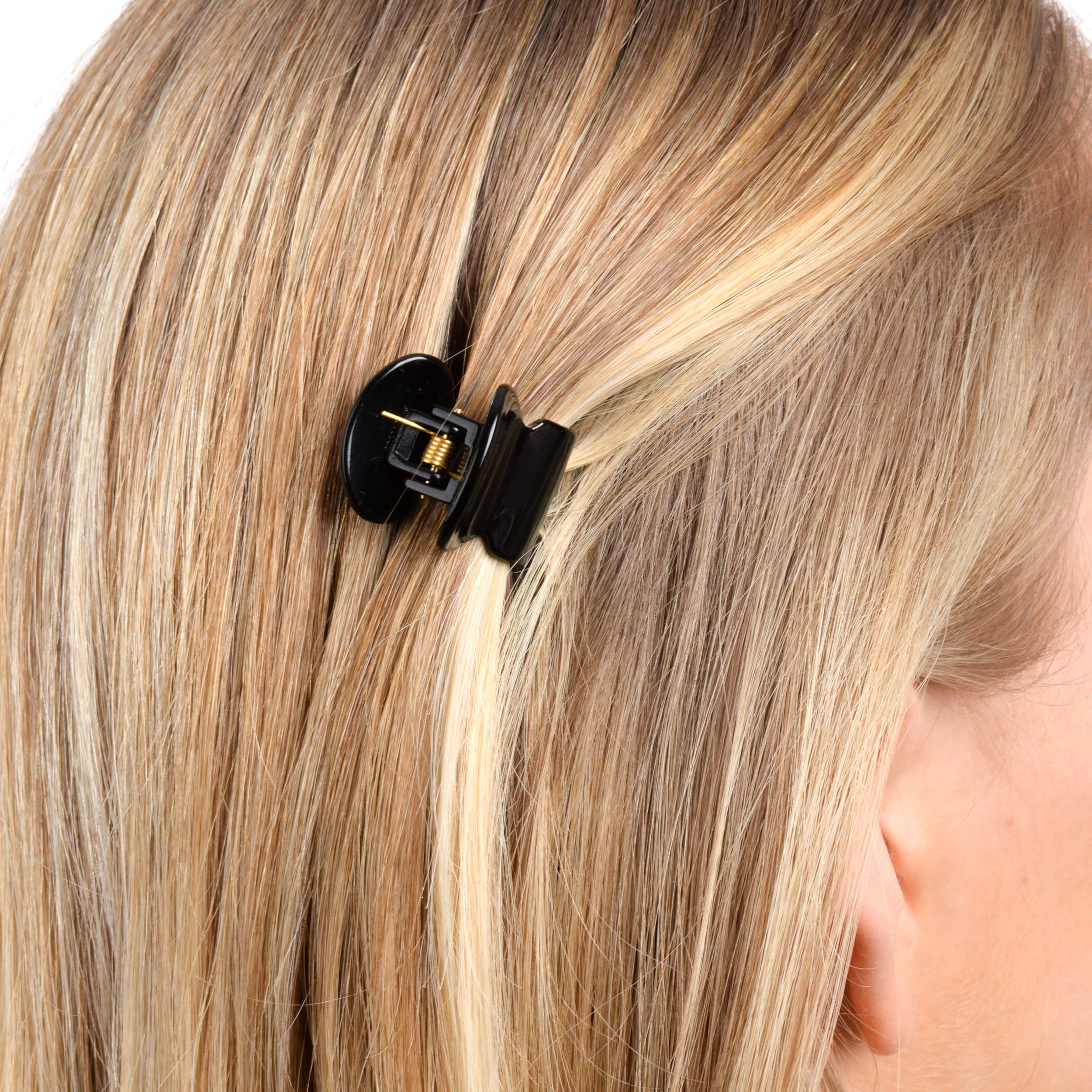 France Luxe Mini Oval Jaw - Black