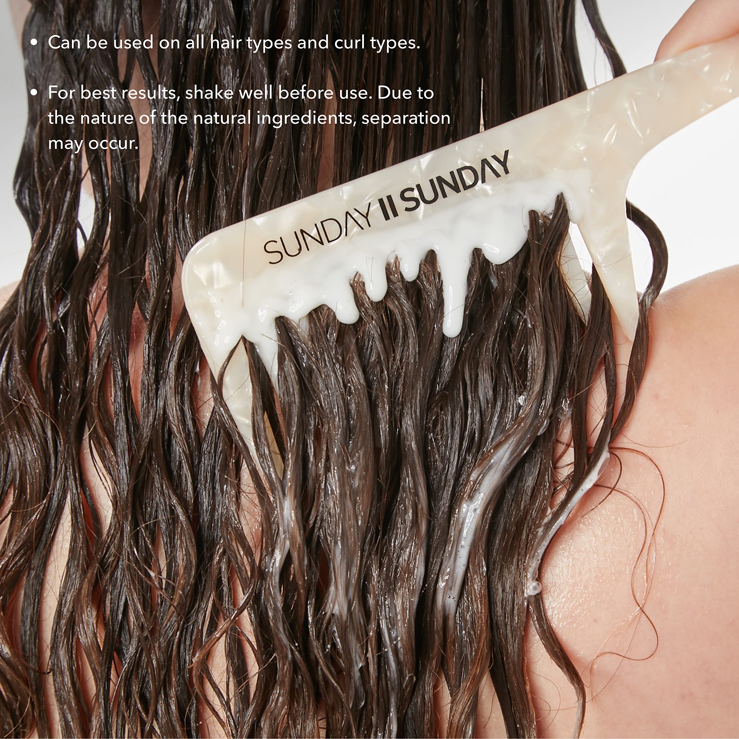 SUNDAY II SUNDAY Signature Replenishing Conditioner I For Dry Damaged Hair I Restores Scalp & Decreases Damage & Hair Breakage I Keeps Hair Looking, Feeling, and Smelling Fresh I 12 fl oz