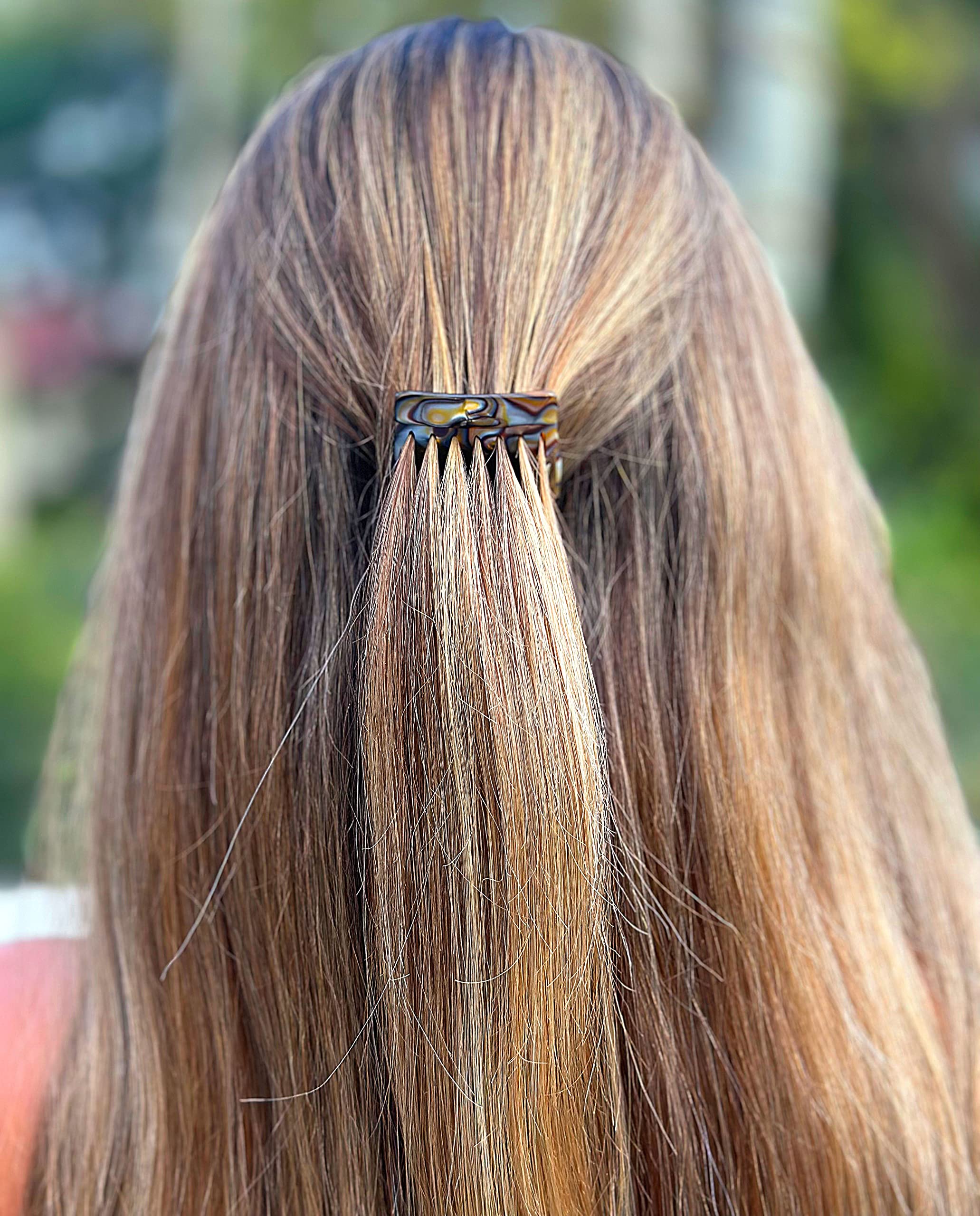 Camila Paris Handmade French Side Comb Small Rounded, Onix Finish, Strong Hold Grip Hair Clips for Women, No Slip and Durable Styling Girls Hair Accessories, Made in France (Onix)