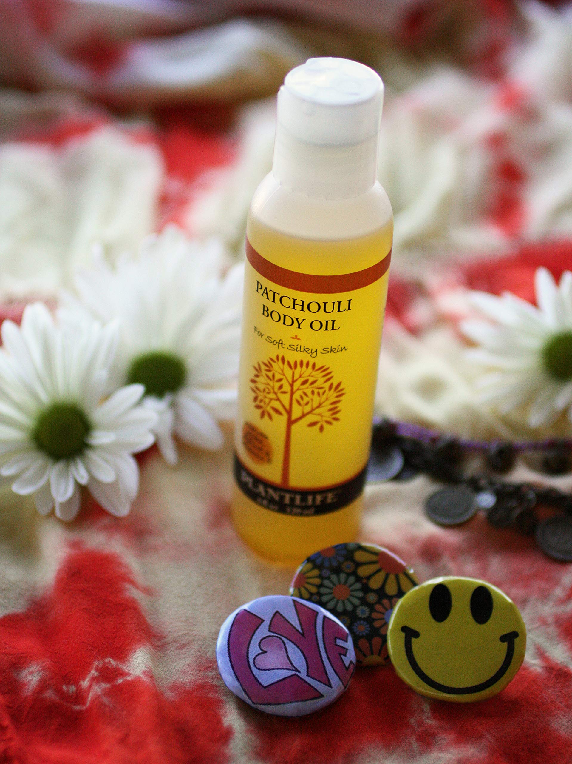 Patchouli Body & Bath Oil with Vitamin E, Apricot & Jojoba- 4 oz.