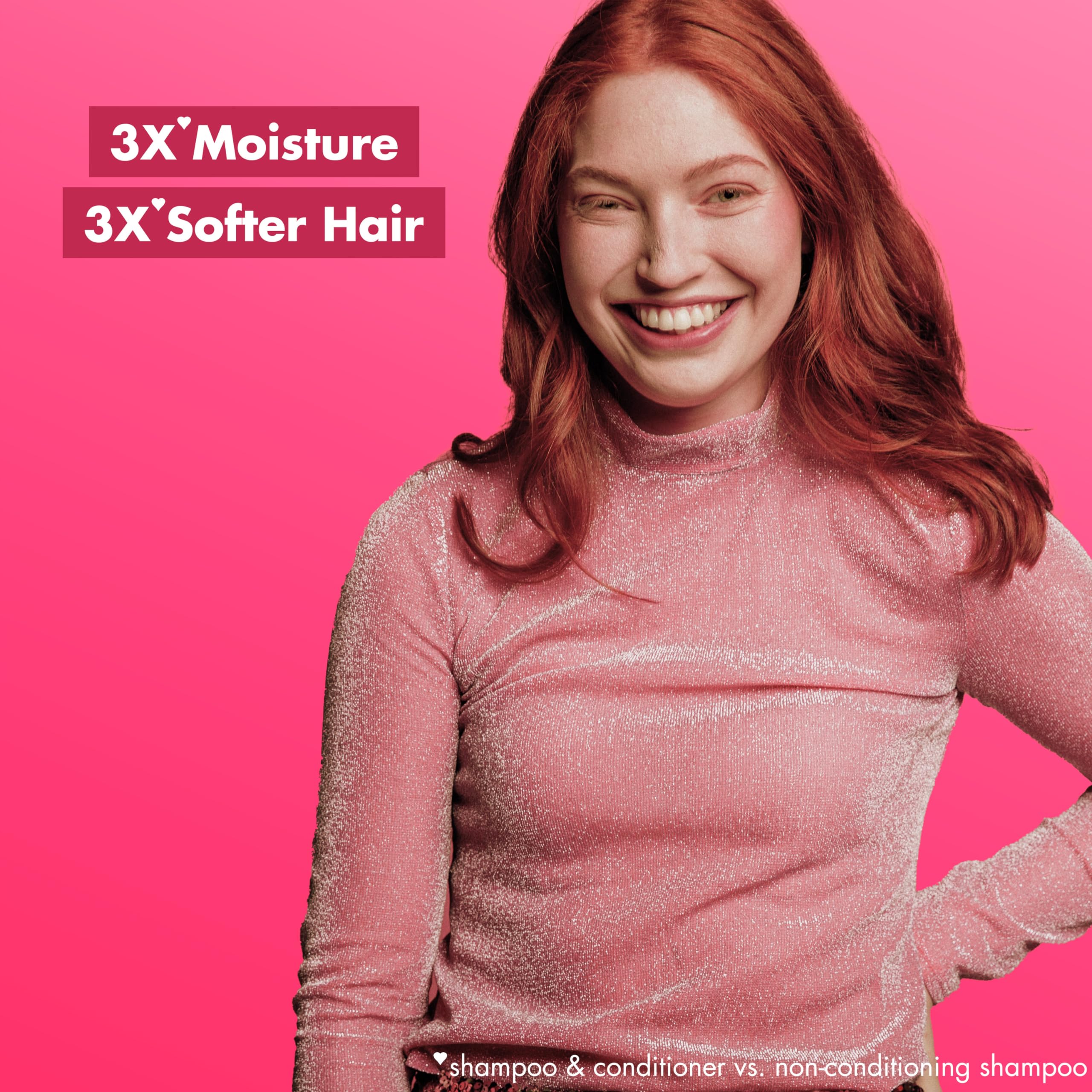 Love Beauty and Planet Vegan Collagen Moisture Shampoo Murumuru Butter & Rose Pack of 4 for Color-Treated Hair Vibrancy, 13.5 oz