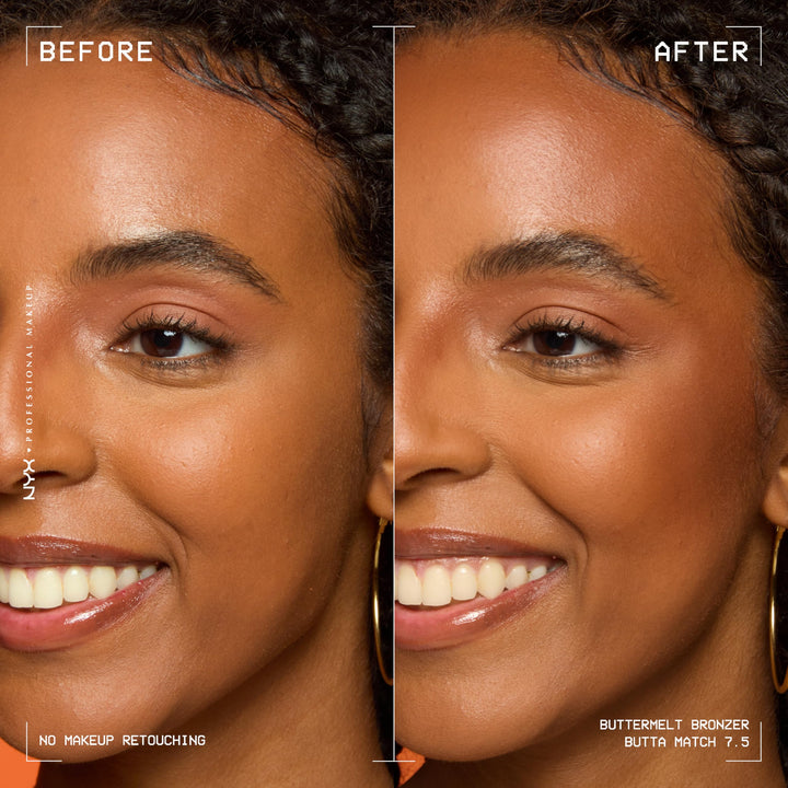 NYX PROFESSIONAL MAKEUP Matte Buttermelt Bronzer, Longwear Face Makeup with Up to 12 Hours of Wear, Vegan Formula - Butta Match