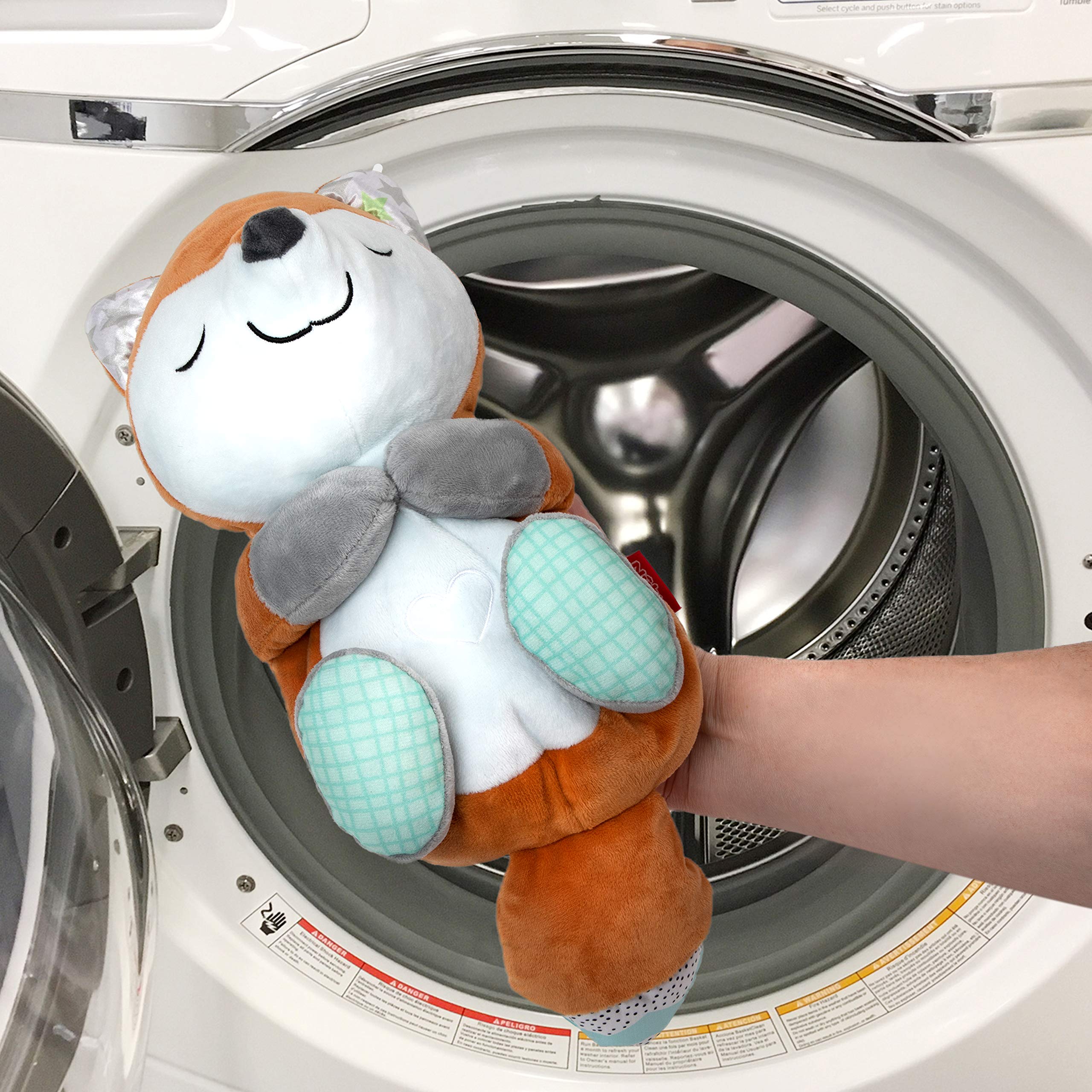 Nuby Lifelike Animated Sleeping Fox with 8 Soothing Lullabies & 4 Calming White Noises, 30 Min Non-Stop