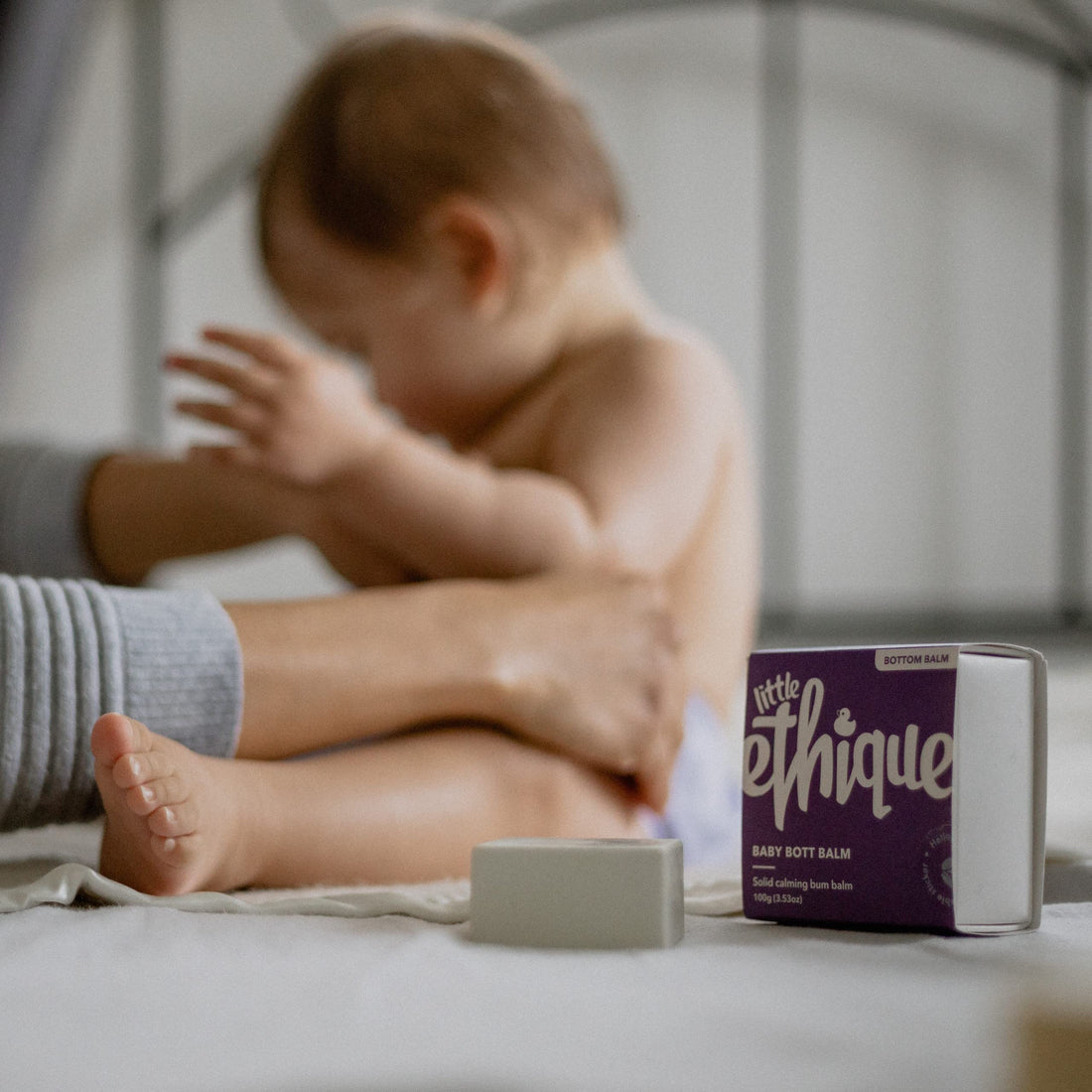 Ethique Eco-Friendly Diaper Rash Balm for Little Ones, Baby Bott Balm - Sustainable, Natural, with Zinc Oxide to Reduce Sore Skin, Plastic Free, Vegan, Plant Based, Compostable and Zero Waste, 3.53oz