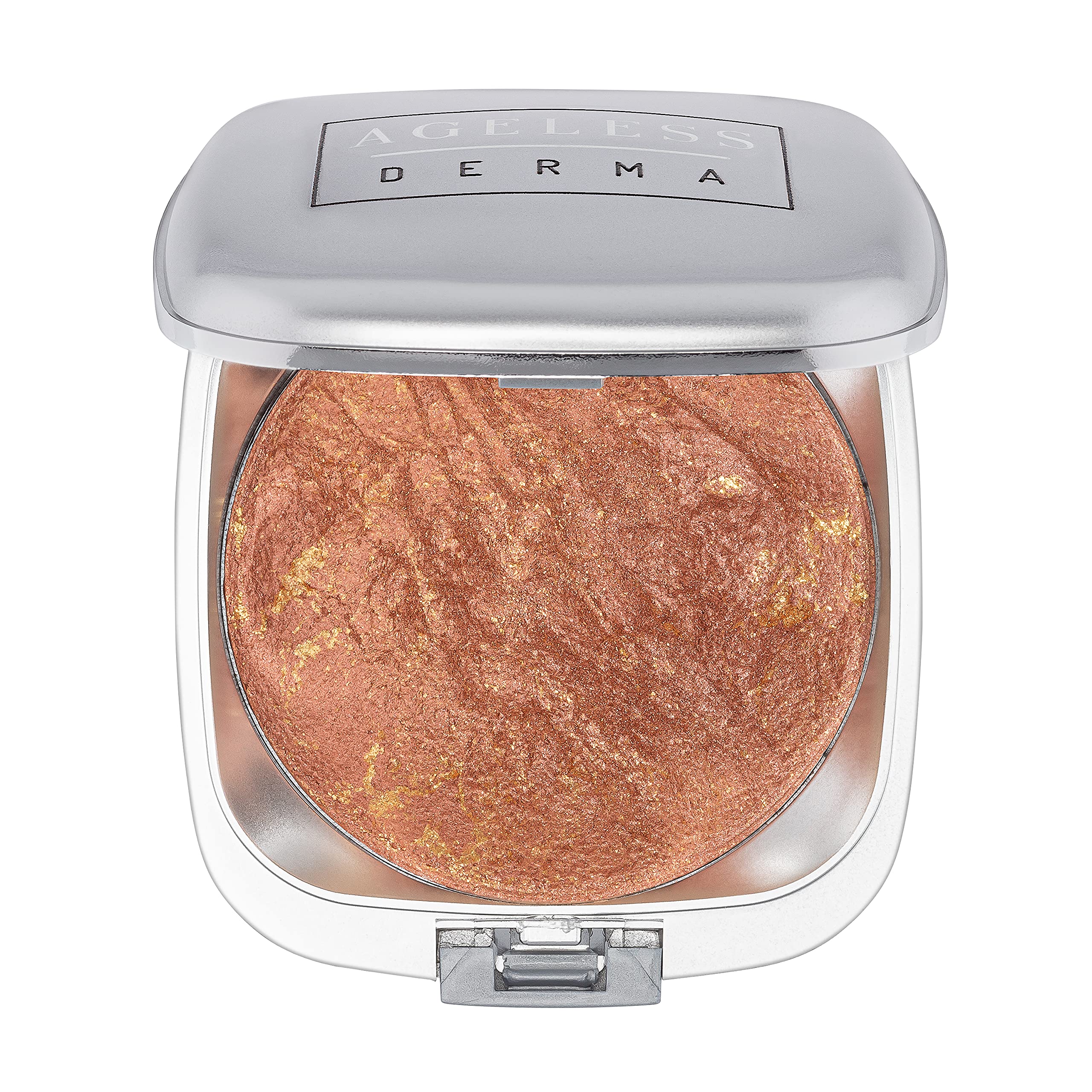 Ageless Derma Baked Mineral Makeup Blush With Botanical Extracts (Bronze Swirl) Made In Usa