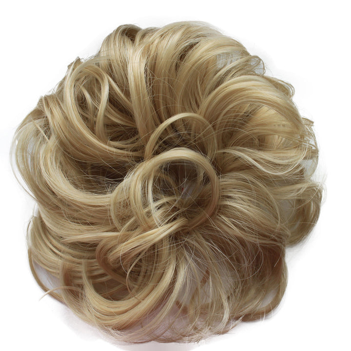 PRETTYSHOP Scrunchy Scrunchie Bun Updo Hairpiece Hair Ribbon Ponytail Extensions Curly Diverse Colors bleach blond mix 25/613 AD