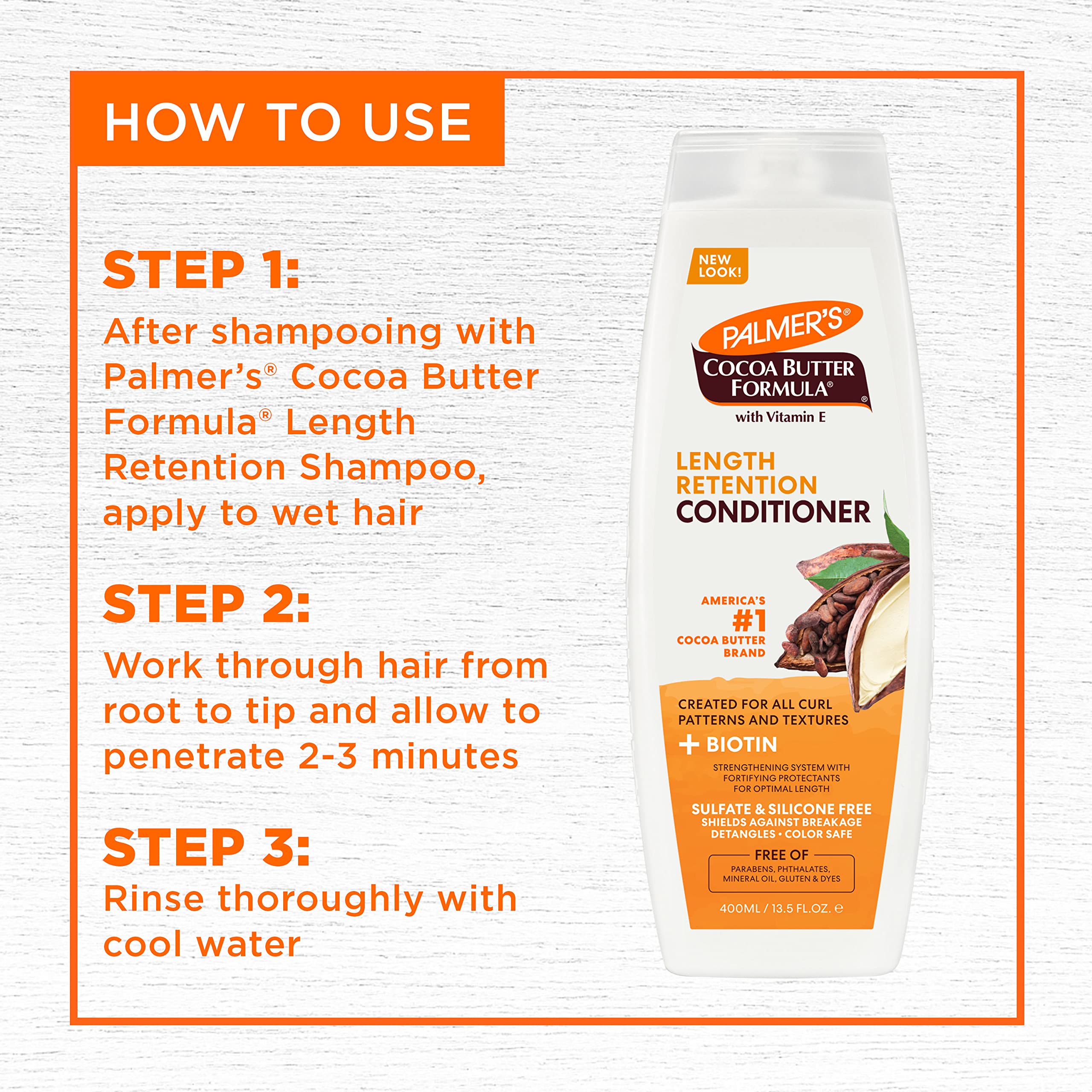 Palmer's Cocoa Butter & Biotin Length Retention Conditioner, 13.5 Ounce