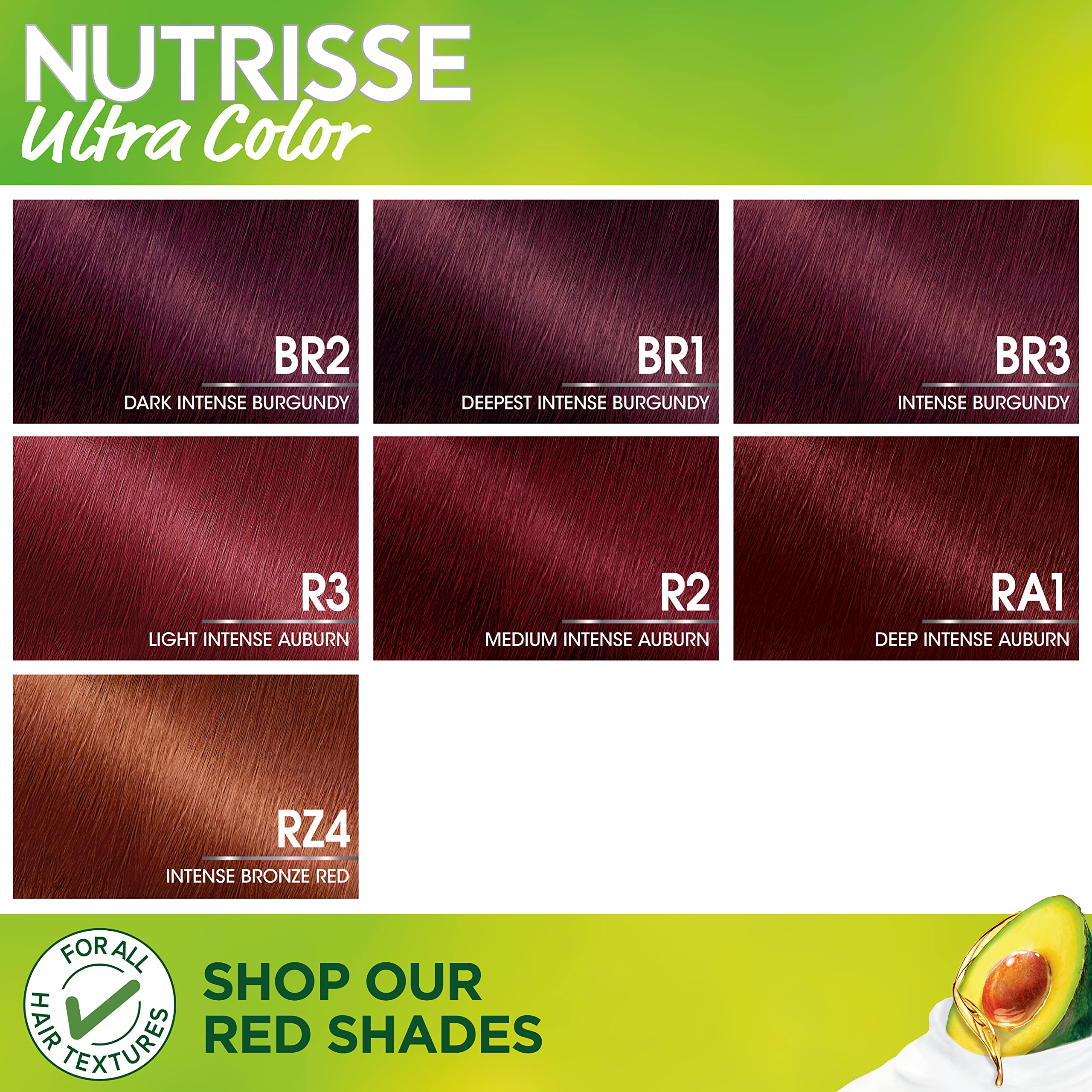 Garnier Nutrisse Ultra Color R2 - Medium Intense Auburn 1 ea