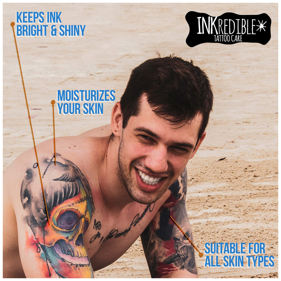 INKredible Tattoo Cream Colour Enhancement ââ‚¬â€œ 100% Vegan Tattoo Care Balm Keeps Your Ink Looking Fresh ââ‚¬â€œ Moisturizing Salve for Everyday Use