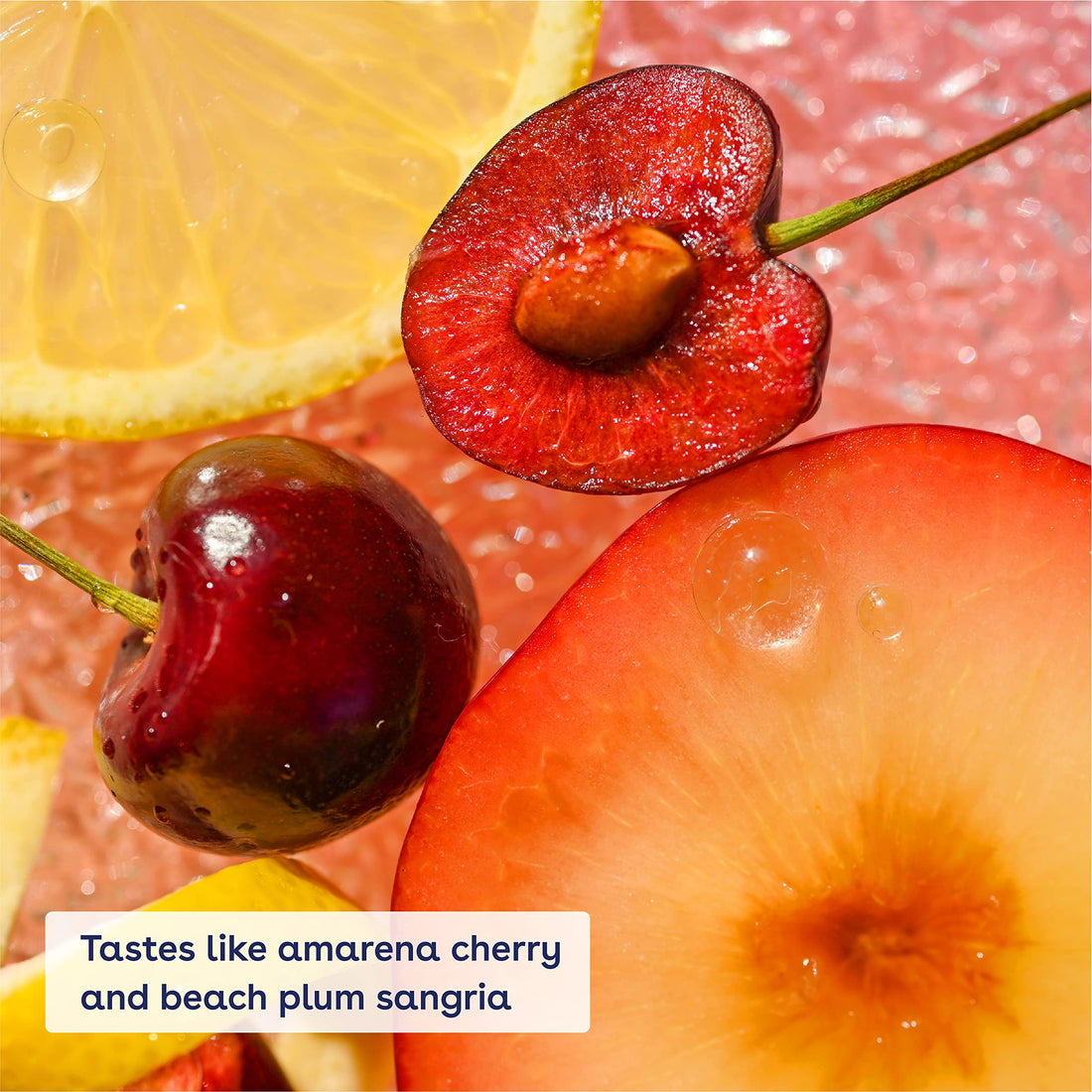 eos Sunset Sips Lip Butter Tube- Wild Cherry Slushie, 24-Hour Moisture, Overnight Lip Mask, Lip Care Products, 0.35 fl oz