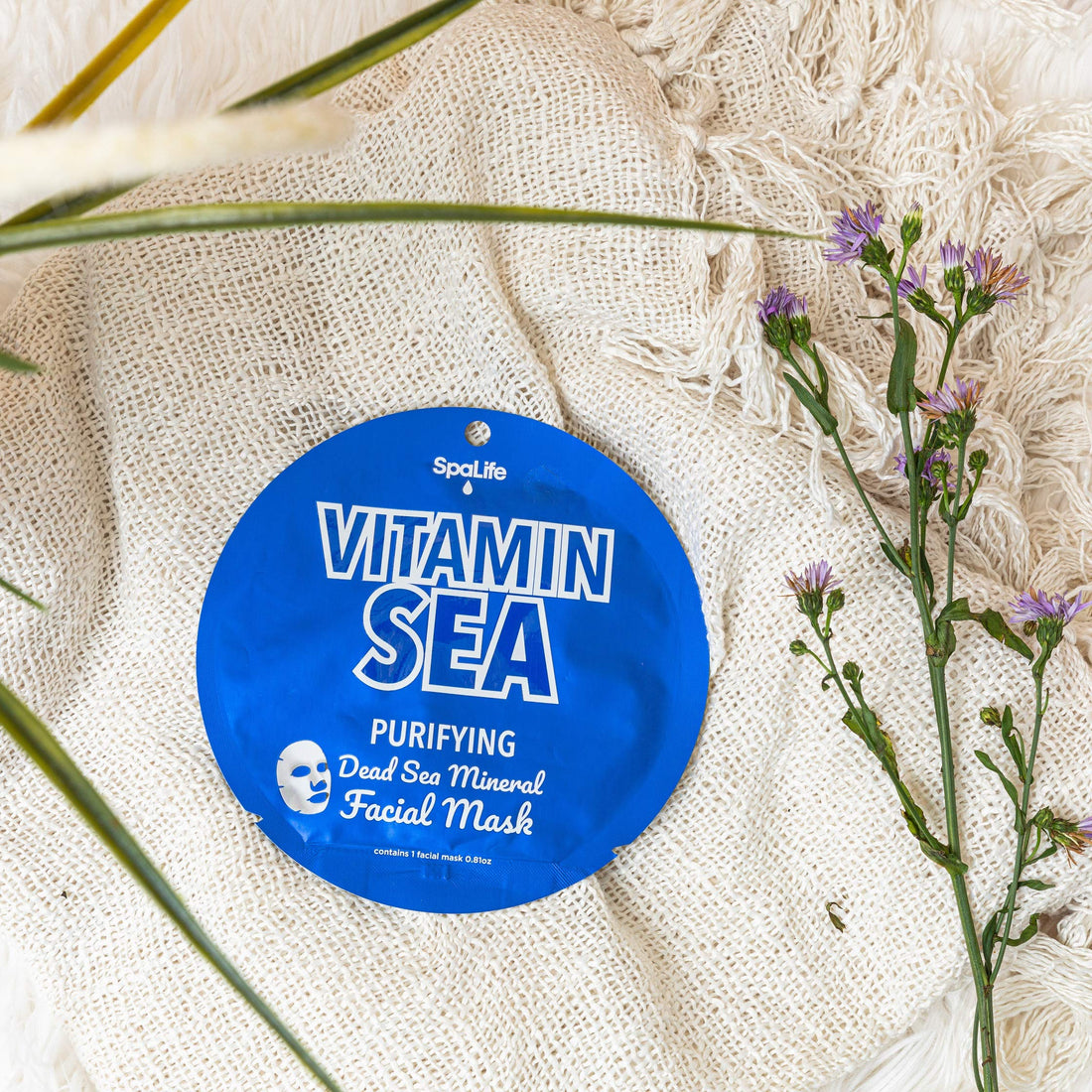 SpaLife Vitamin Sea Purifying Dead Sea Mineral Facial Mask 10 count