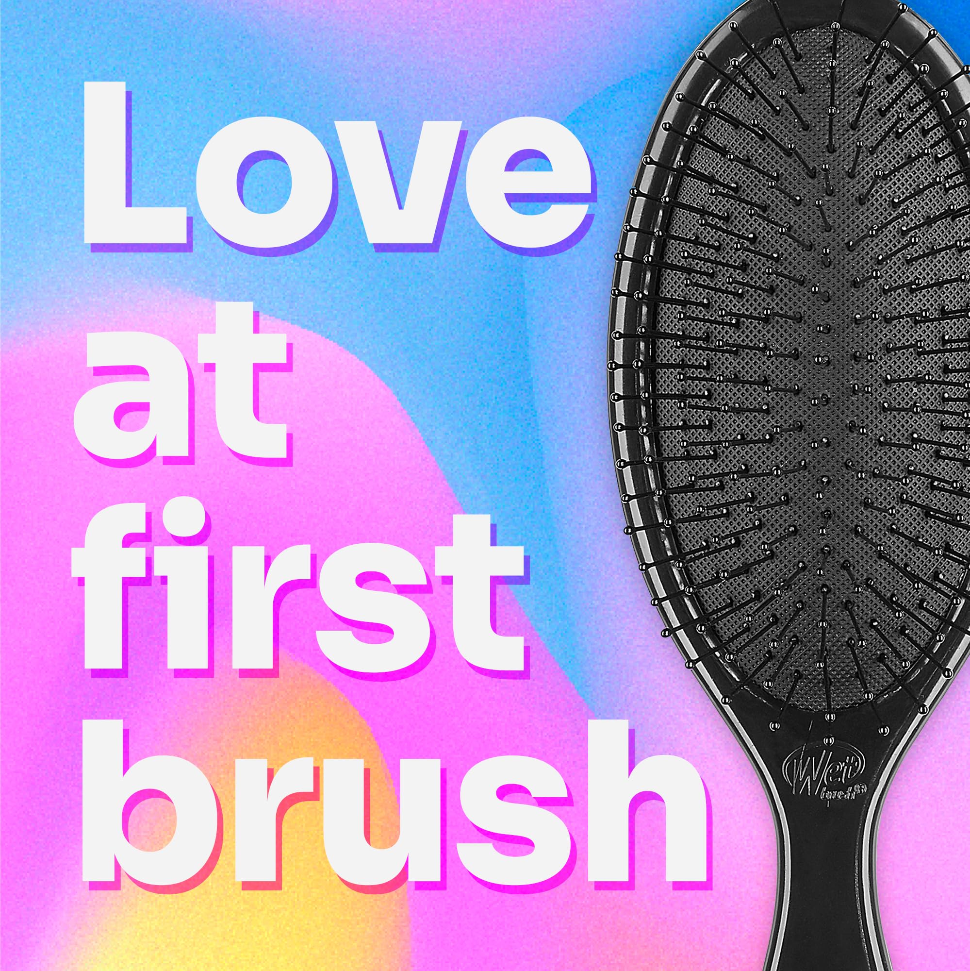 Wet Brush Original Detangler Hair Brush, Classic Black - Ultra-Soft IntelliFlex Bristles - Detangling Brush Glide Through Tangles With Ease For All Hair Types - For Women, Men, Wet & Dry Hair